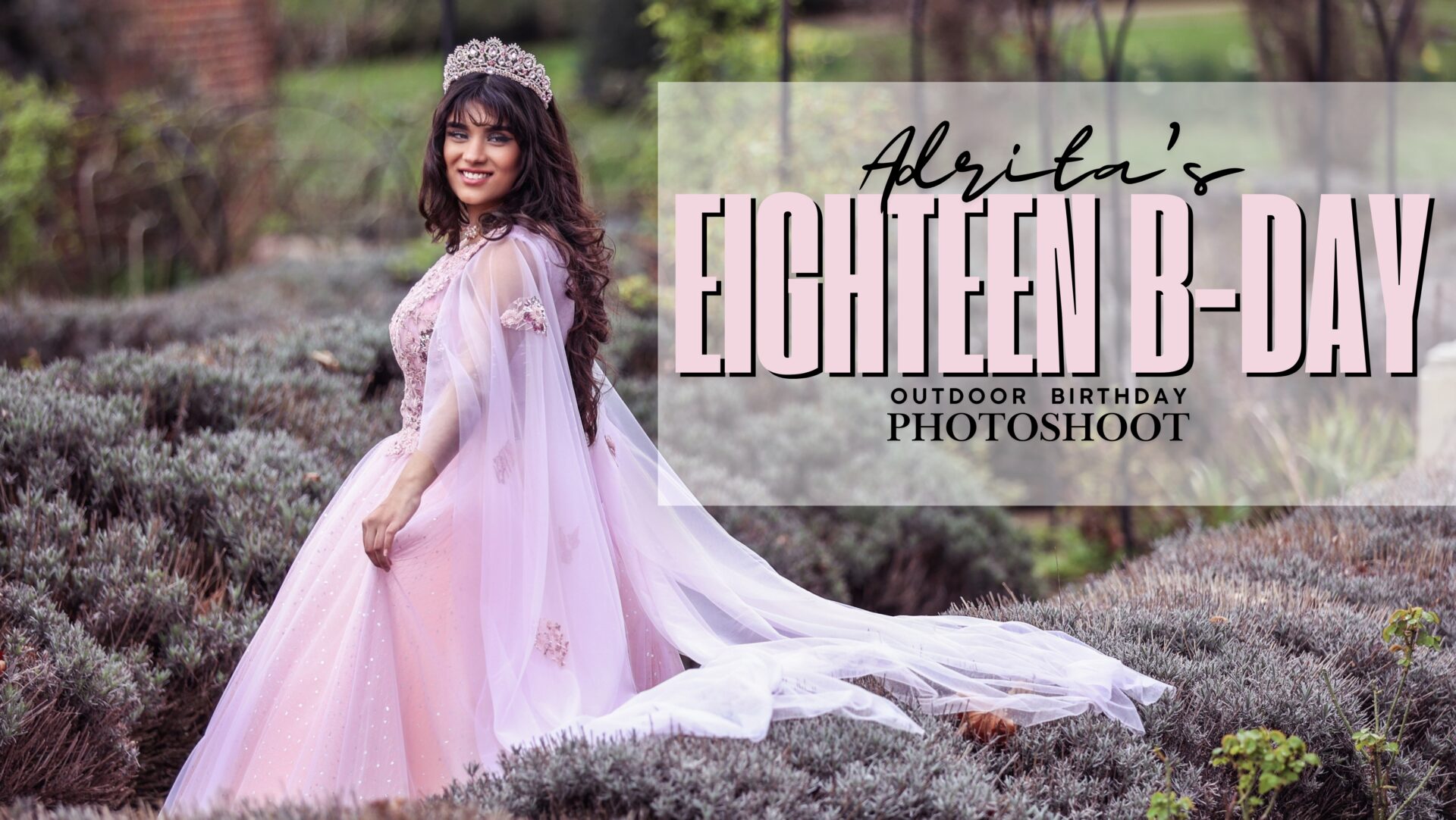 A cheerful outdoor birthday photoshoot in Valentines Park, London, with nature and bright decorations.