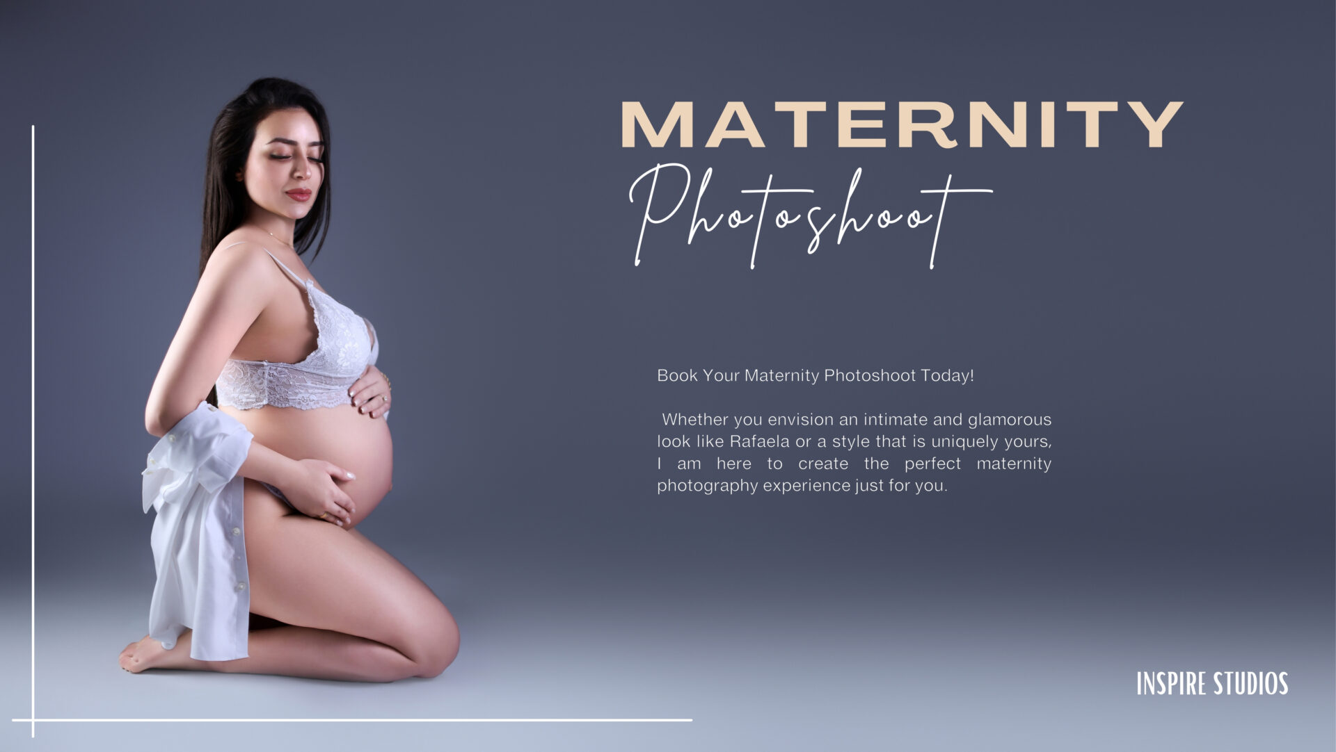Maternity photographer near me – professional pregnancy photoshoot at Inspire Studios Walthamstow.