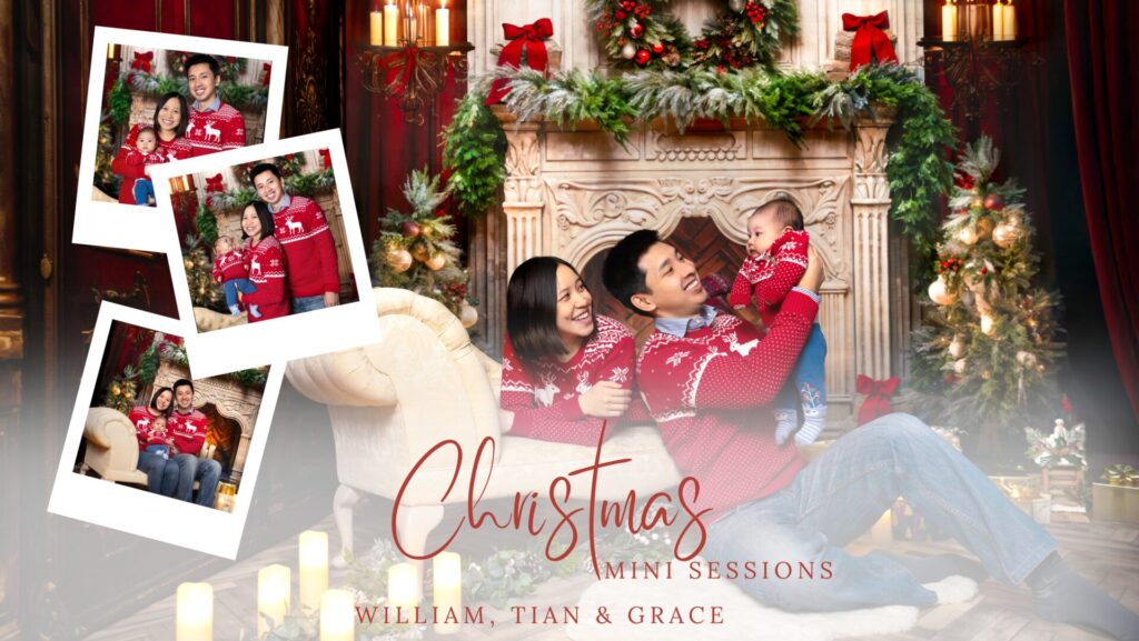 Christmas Studio Photoshoot | Festive Family Mini Sessions