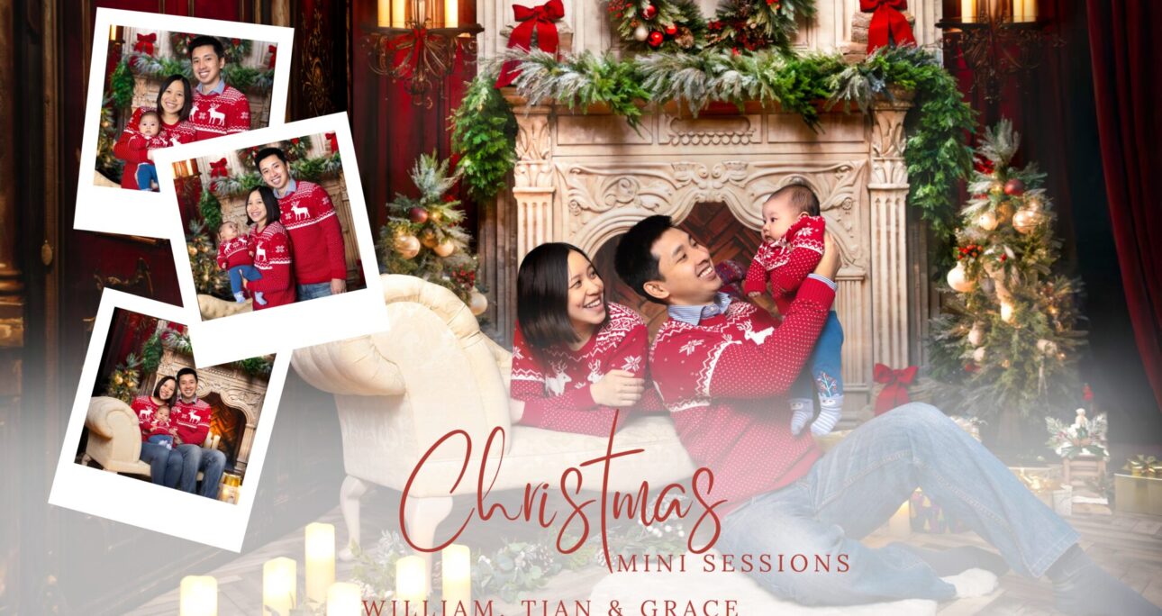 Christmas Studio Photoshoot | Festive Family Mini Sessions