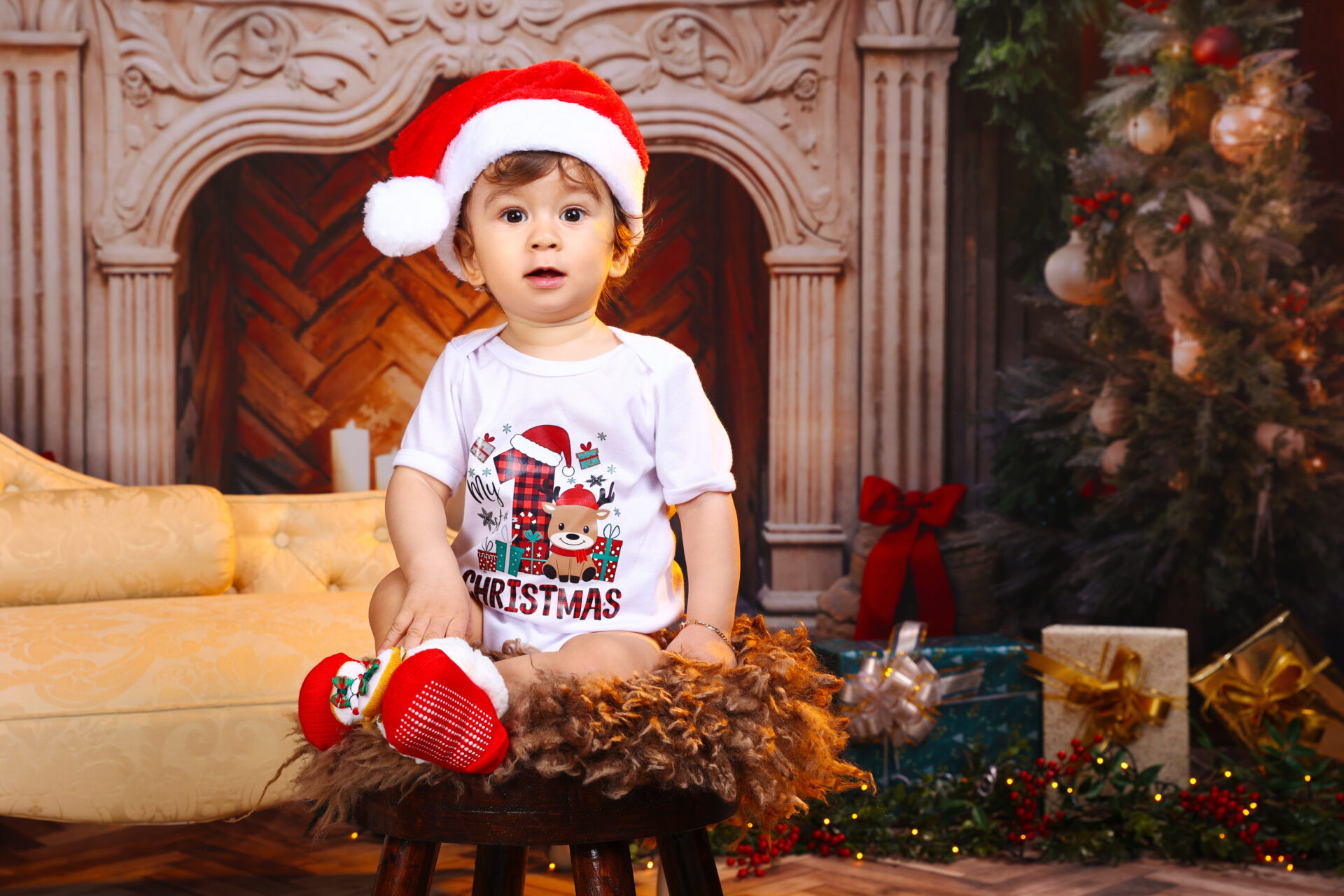 A Christmas Family Mini Sessions in our photo studio in Walthamstow.