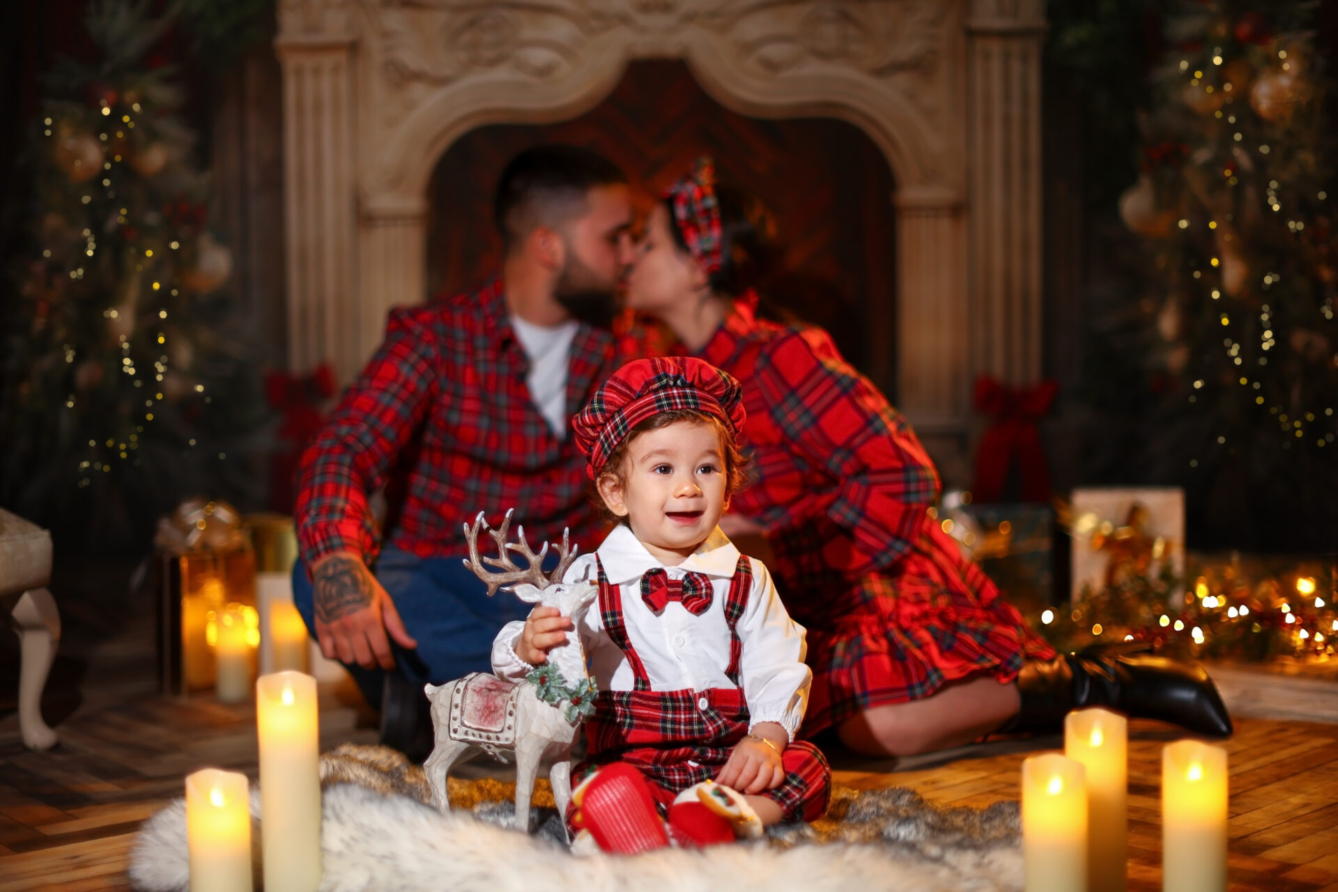 A Christmas Family Mini Sessions in our photo studio in Walthamstow.