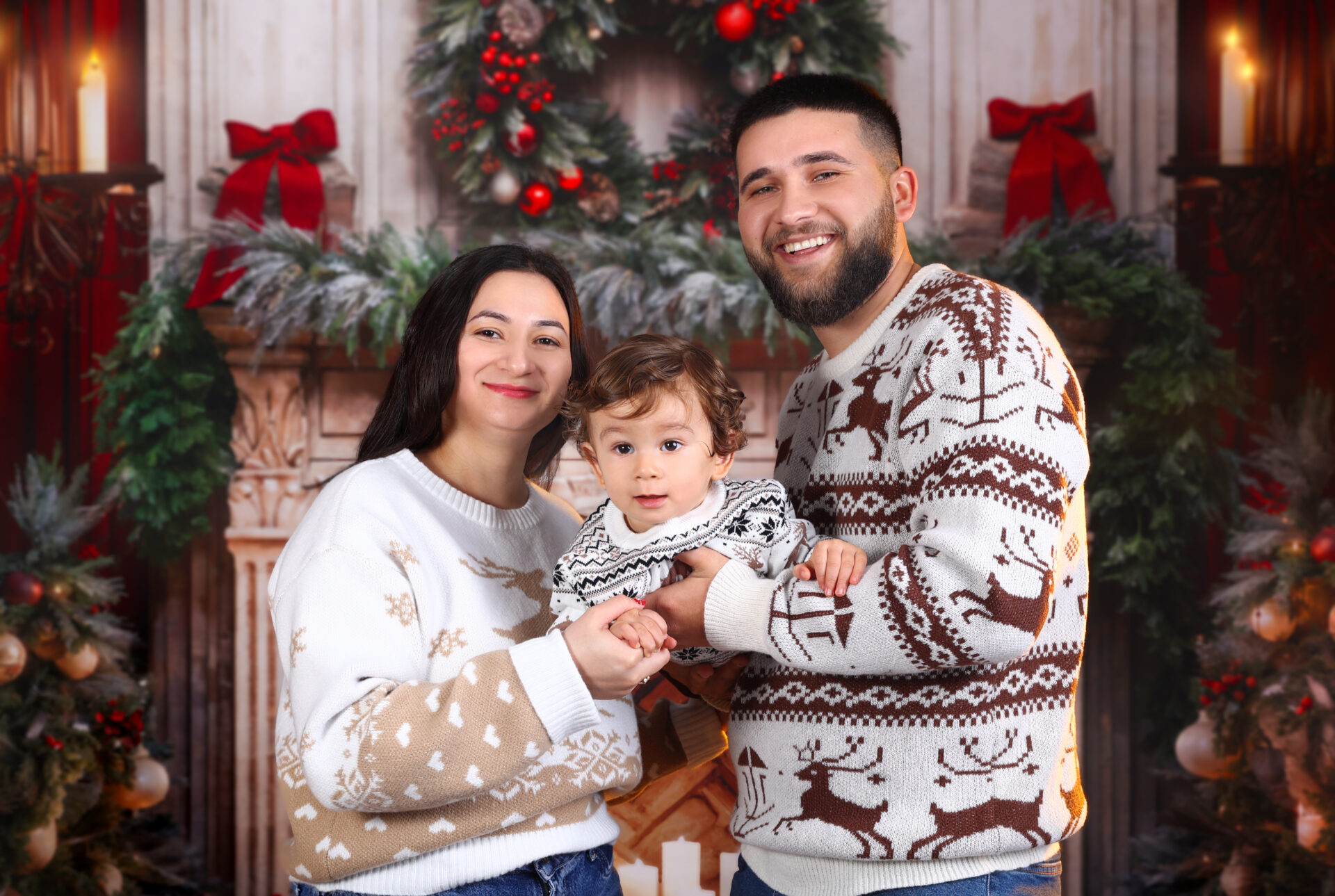 A Christmas Family Mini Sessions in our photo studio in Walthamstow.