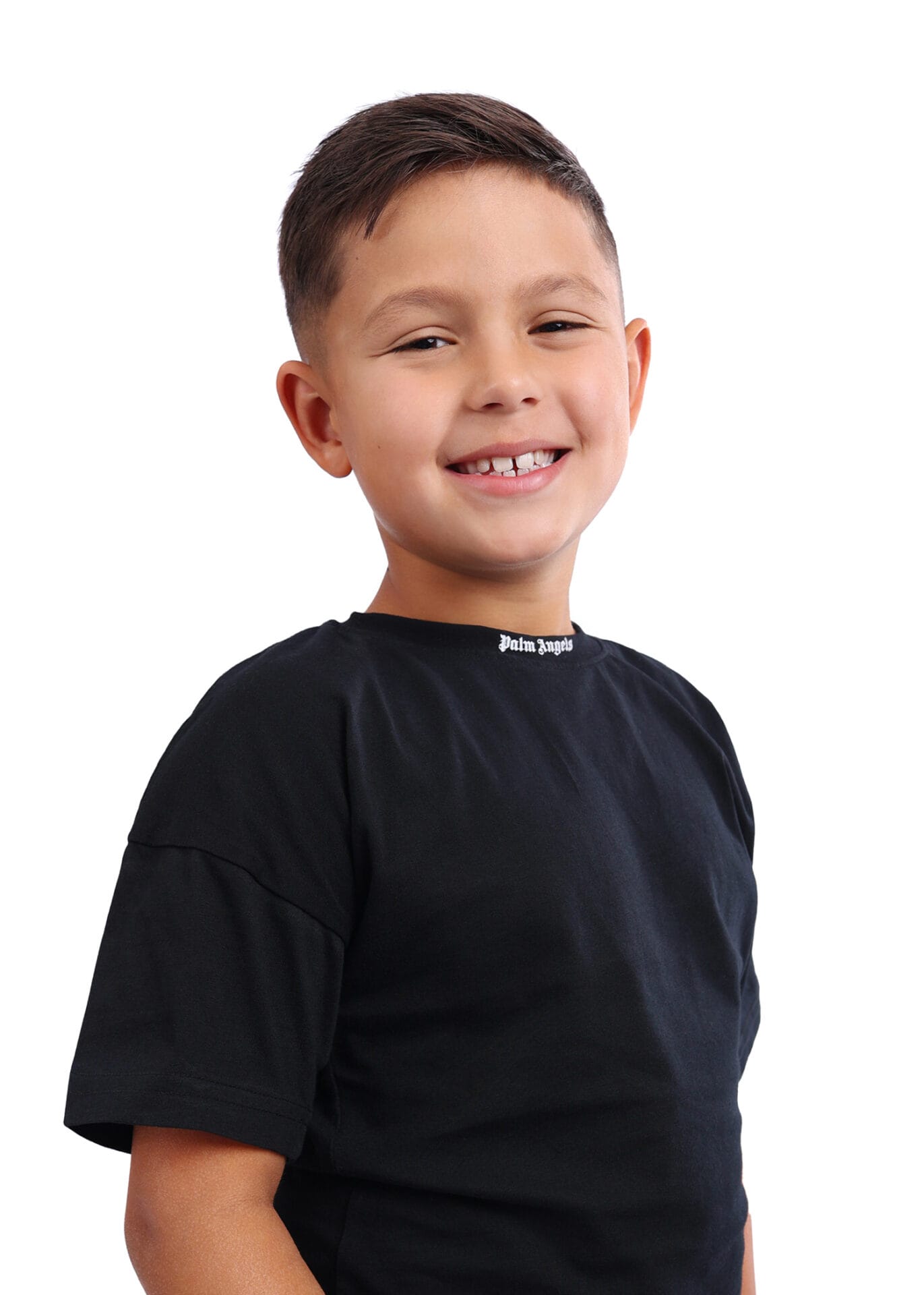 Bright and professional studio children’s headshot.