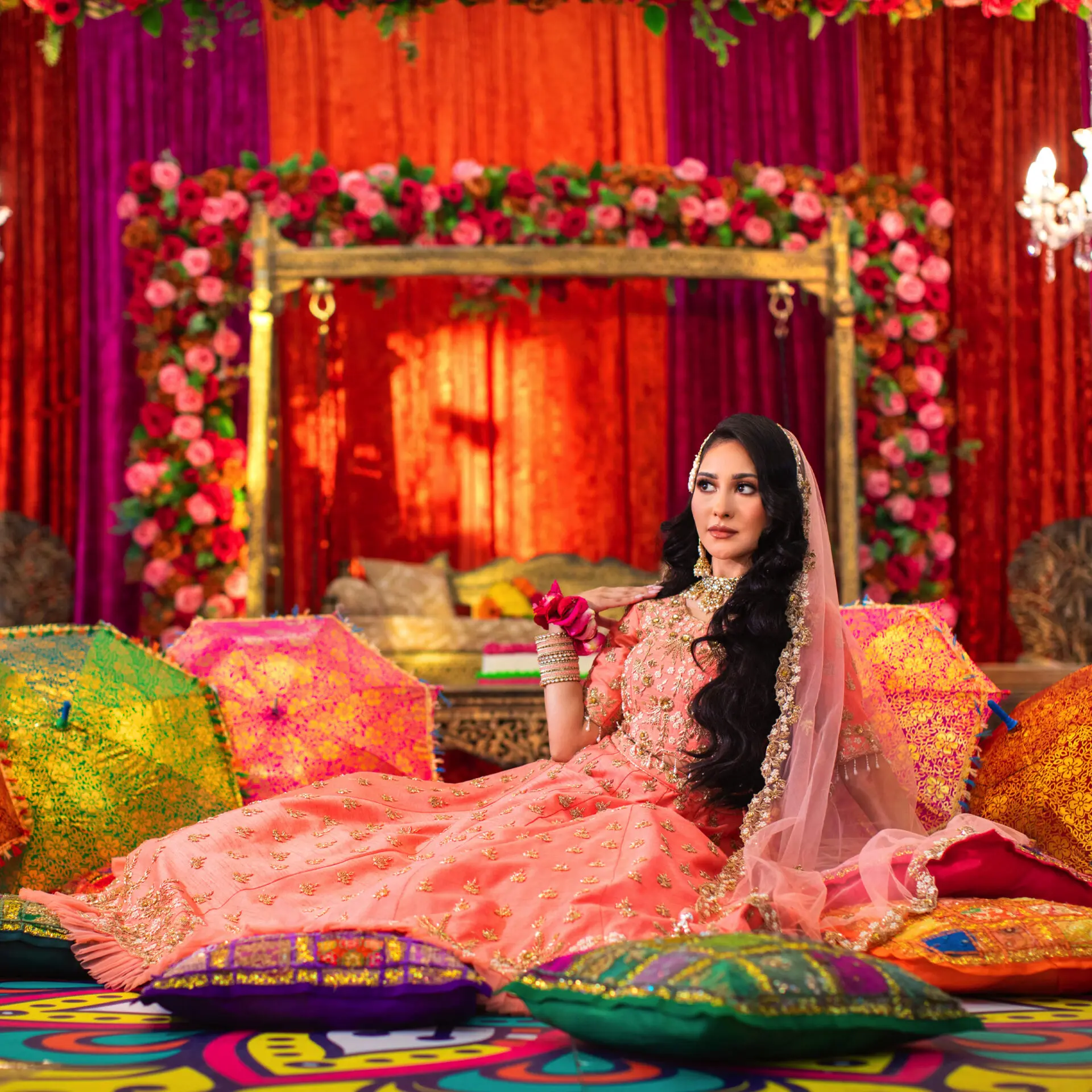 Mehndi night wedding photography in London by Inspire Studios