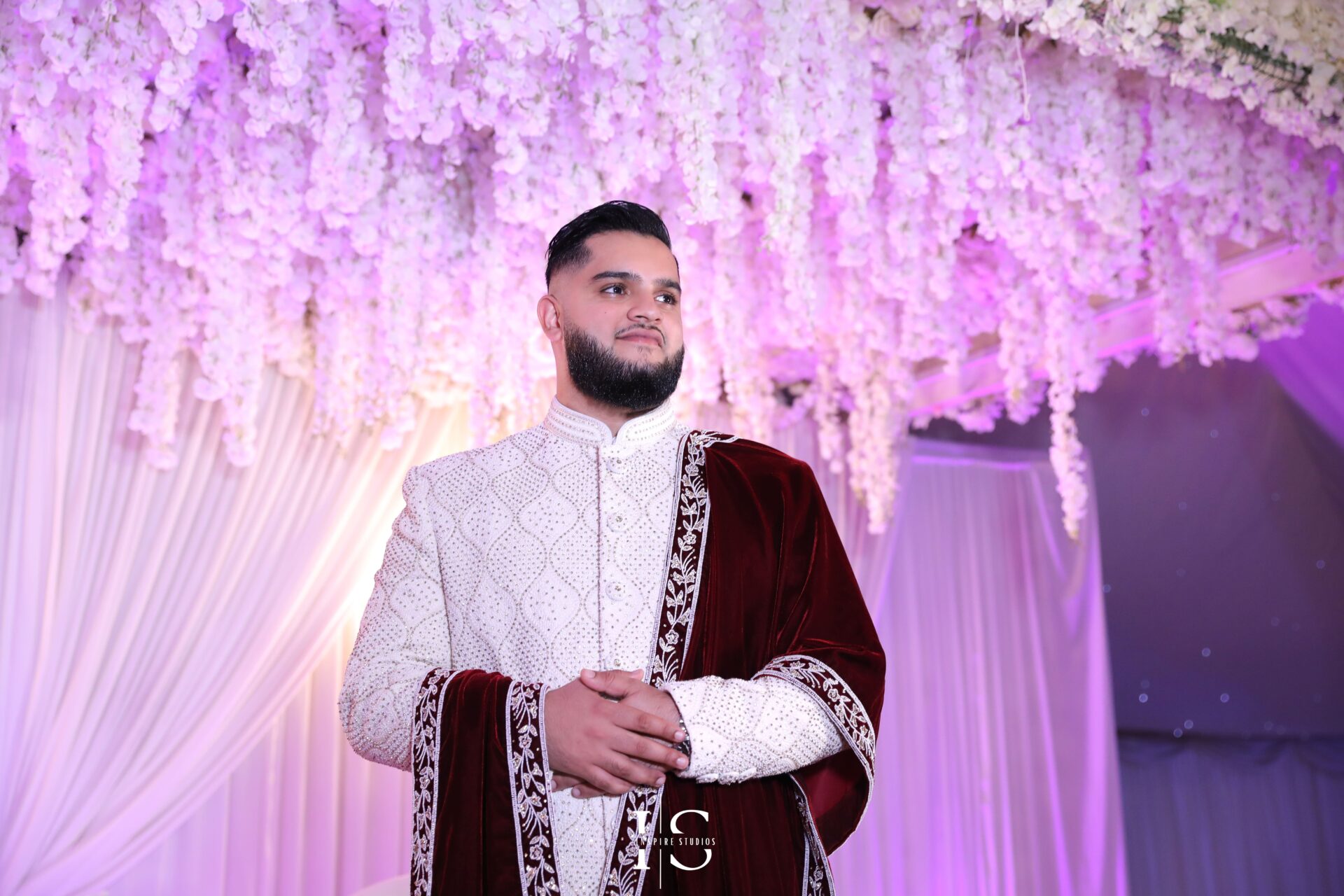 Muslim wedding photography in London of groom captured by Inspire Studios Walthamstow.