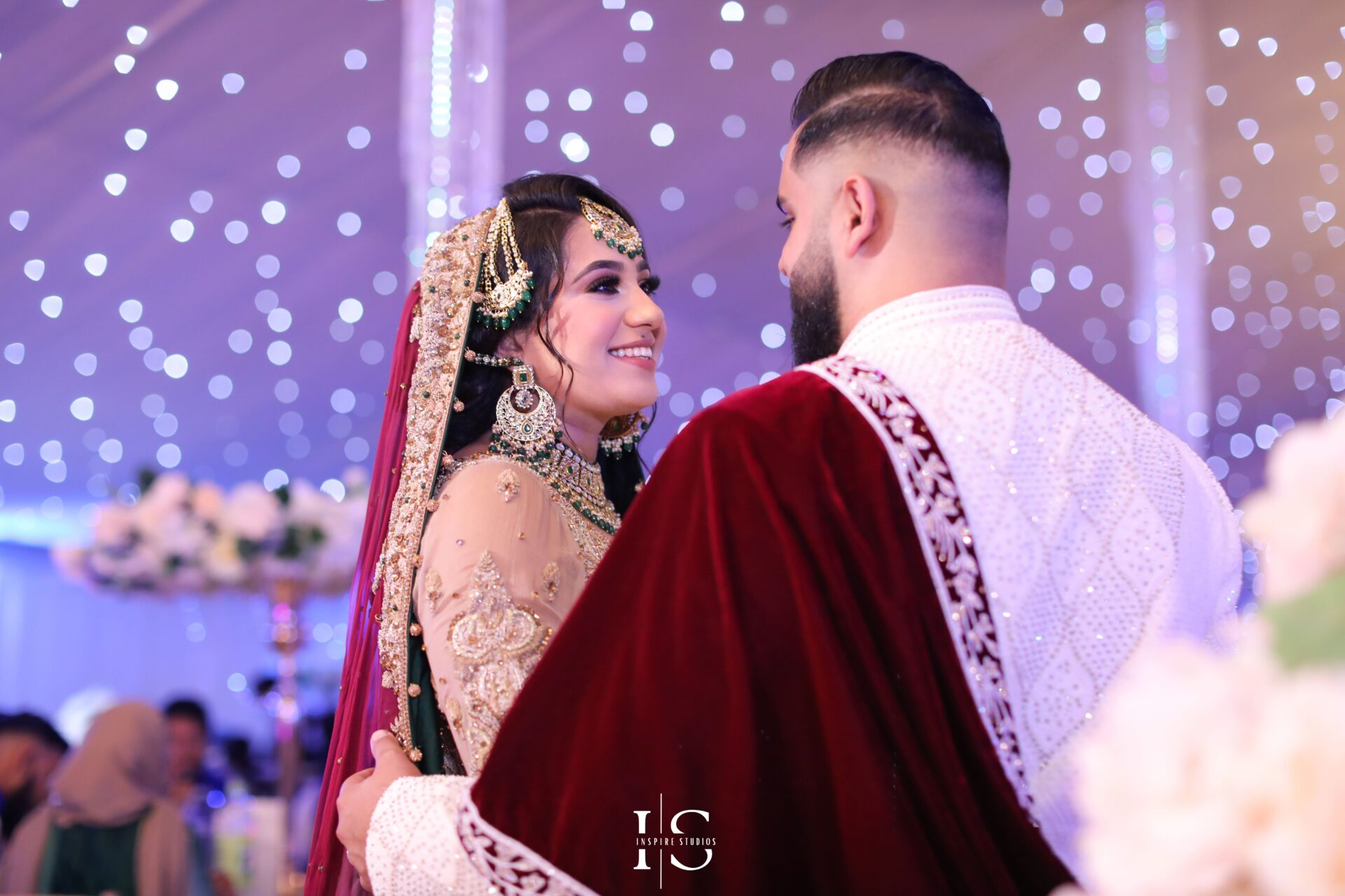 Muslim wedding photography in London of bride and groom captured by Inspire Studios Walthamstow.