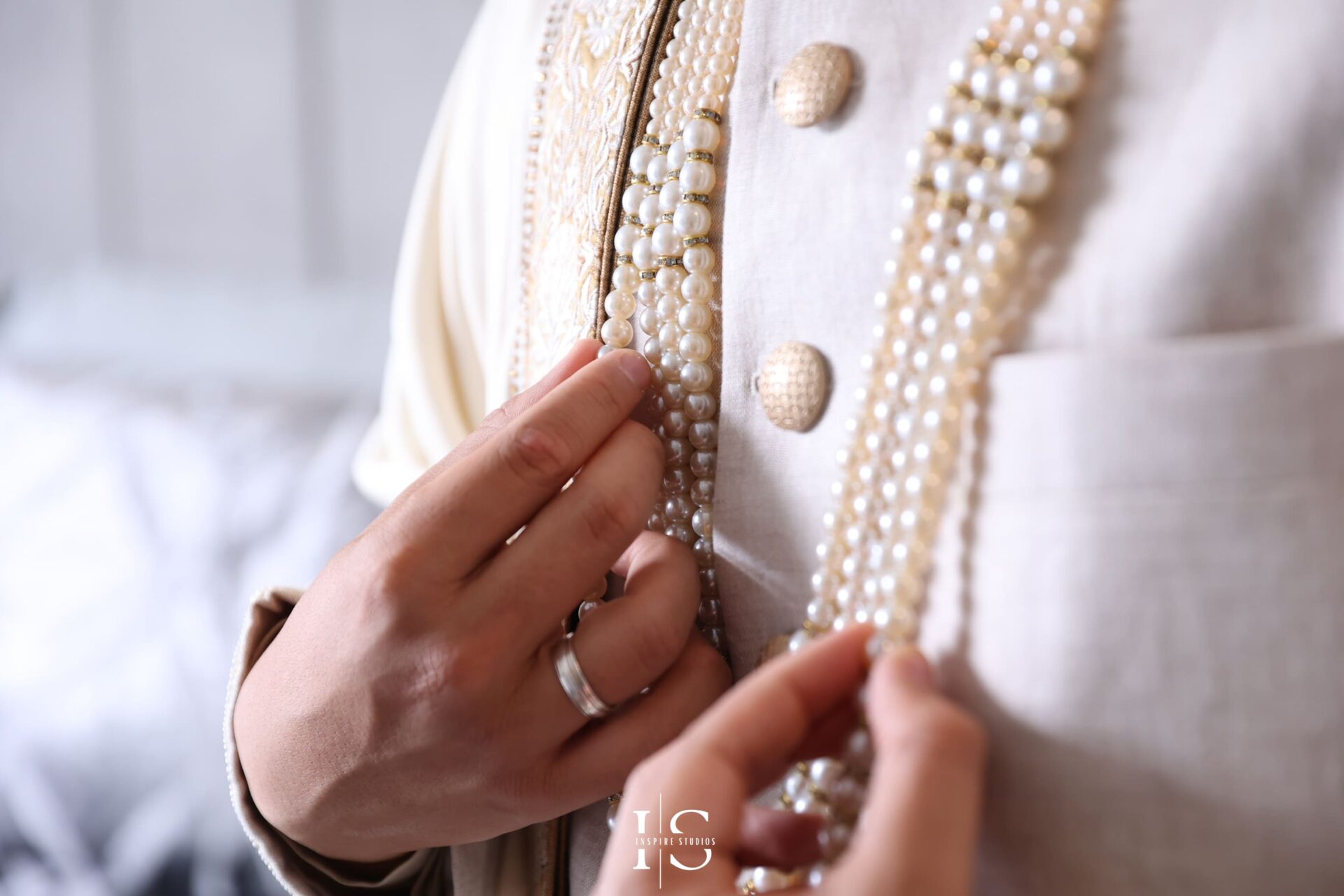 Baraat wedding photographer in London capturing groom getting ready.