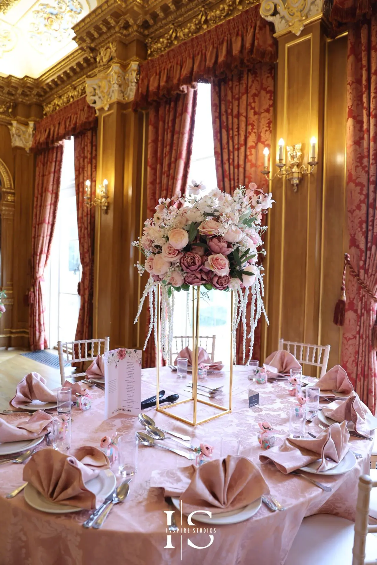 Beautifully venue decorated for baraat wedding in London.
