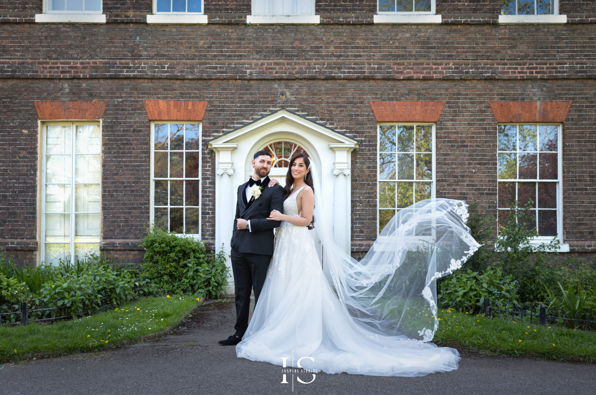 English wedding photography in London of bride and groom together captured by Inspire Studios professional photographer.