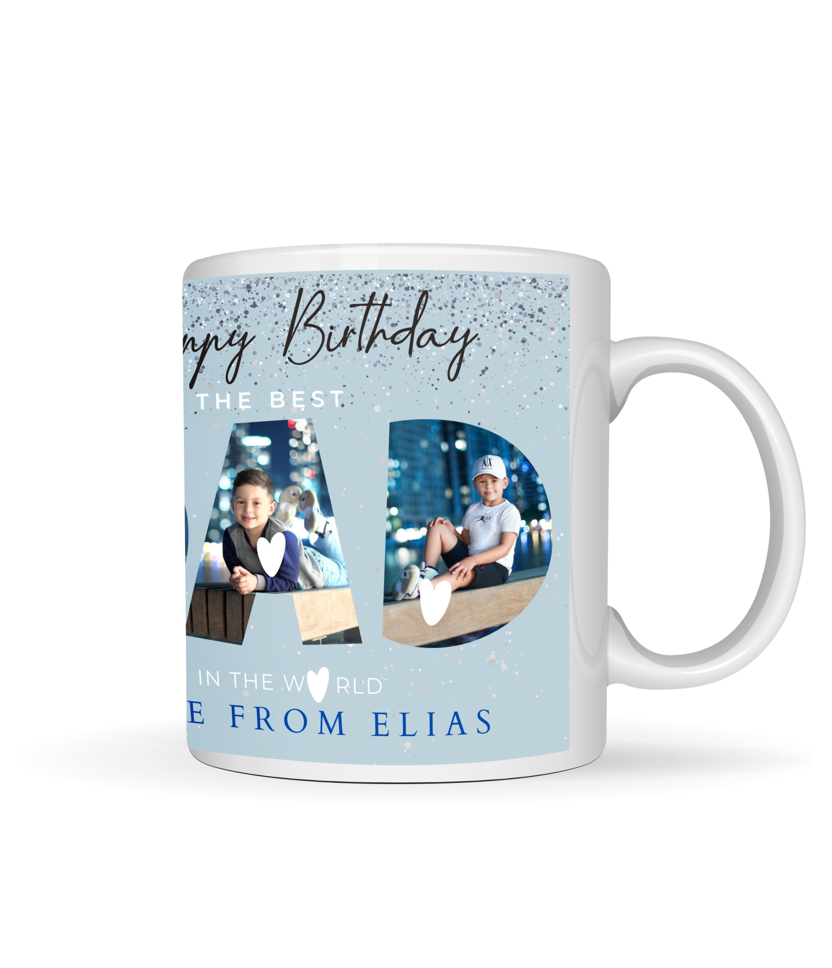 Magic mug as personalised gift for anniversary.