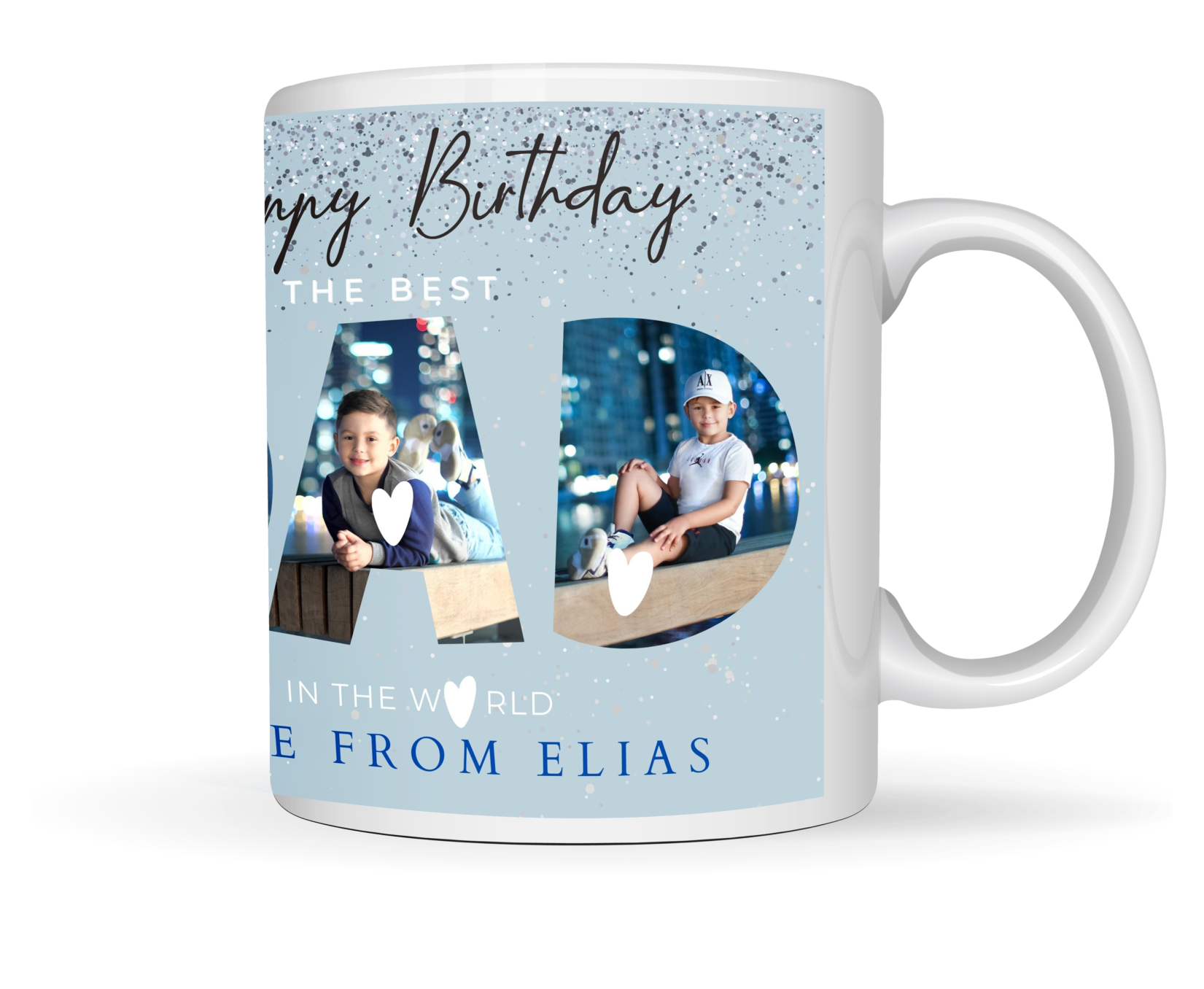 White mugs & magic mugs personalised gifts in store printing.