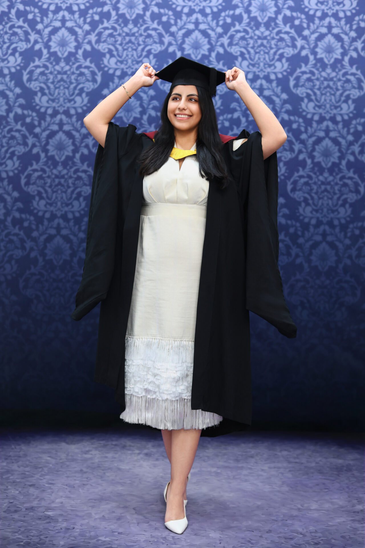 Professional university graduation studio photoshoot in London – Inspire Studios.