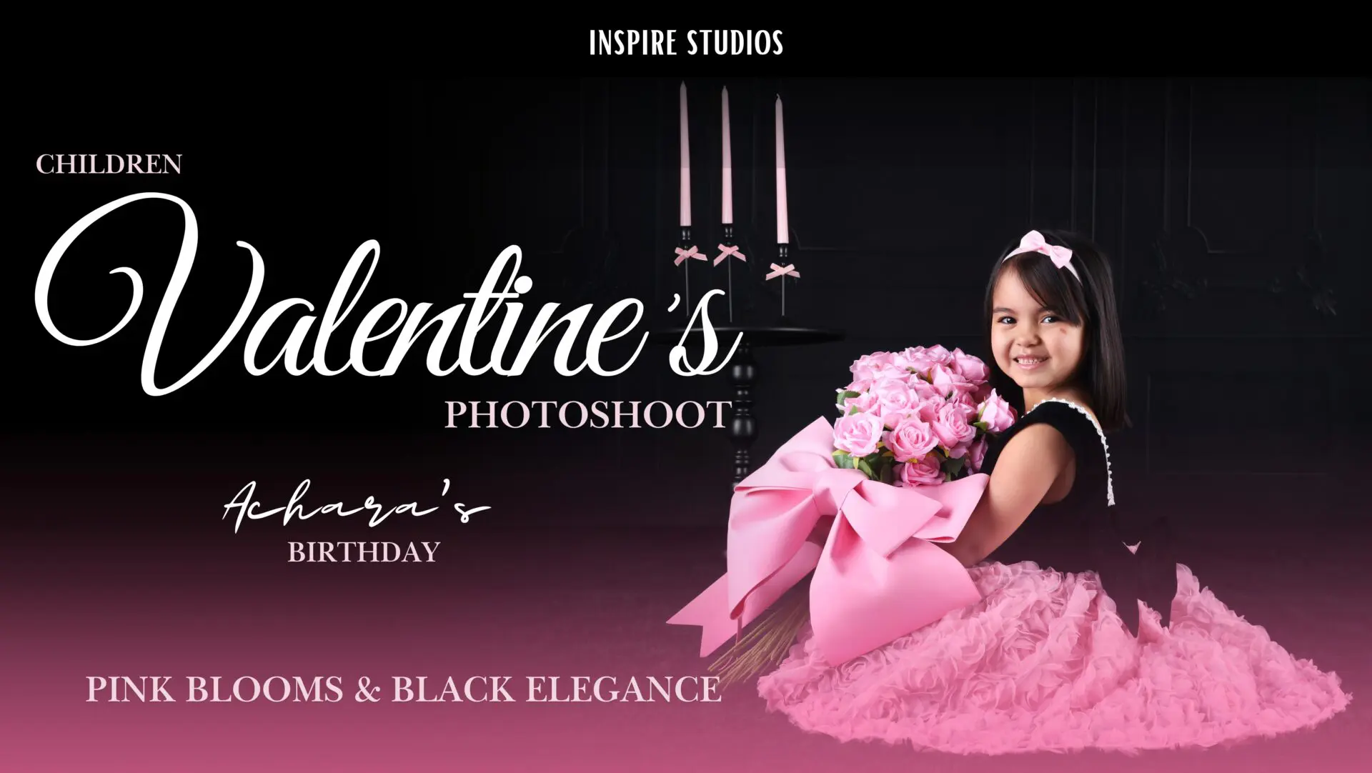Children's Valentine's photoshoot in London E17 9PT with a charming, love-themed setup and professional photography.