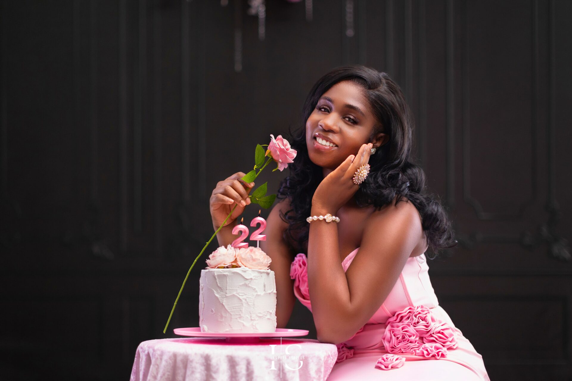 Couples and solo Valentine’s Day photoshoot setup at Inspire Studios, Walthamstow.