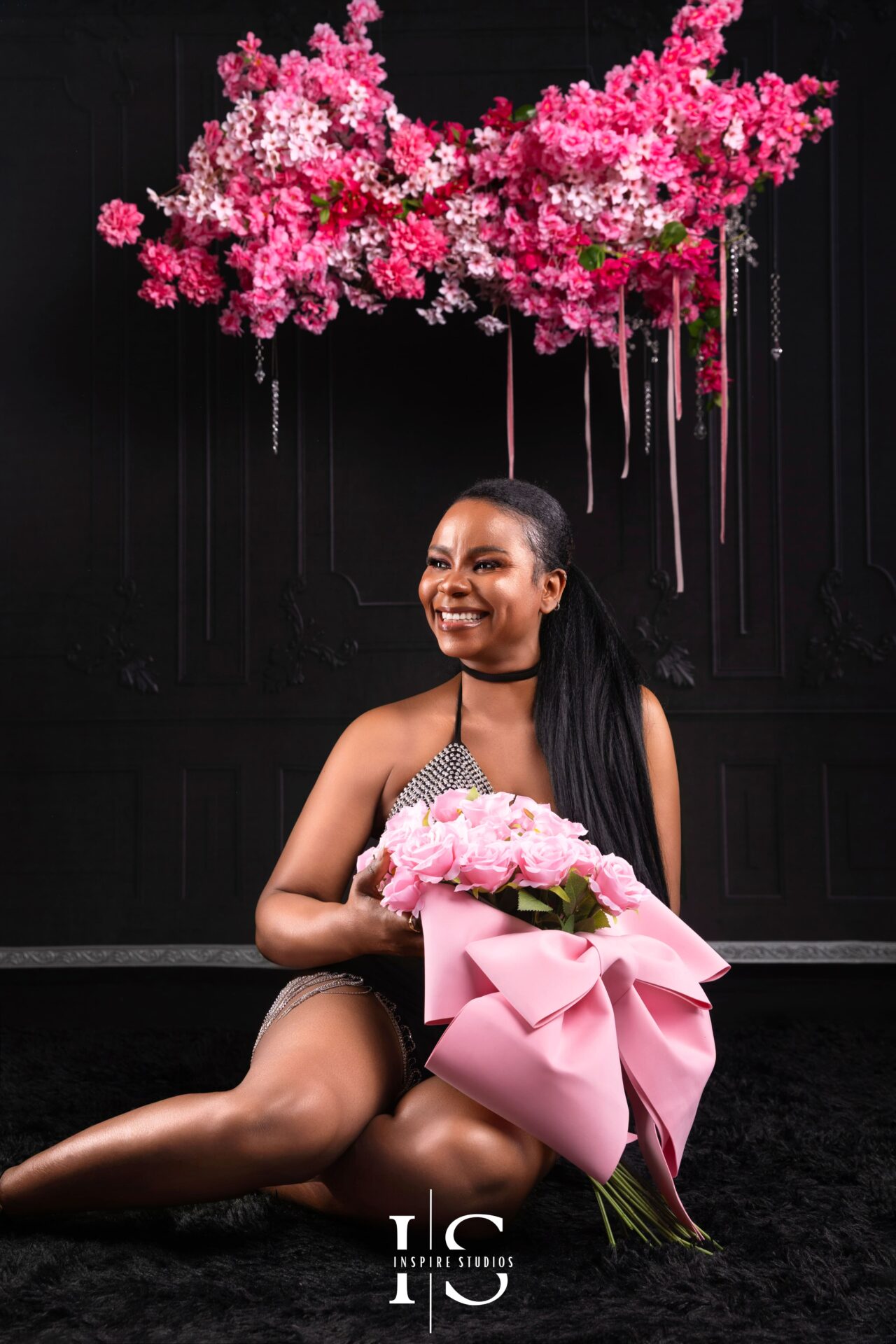 Professional luxury studio birthday photoshoot.