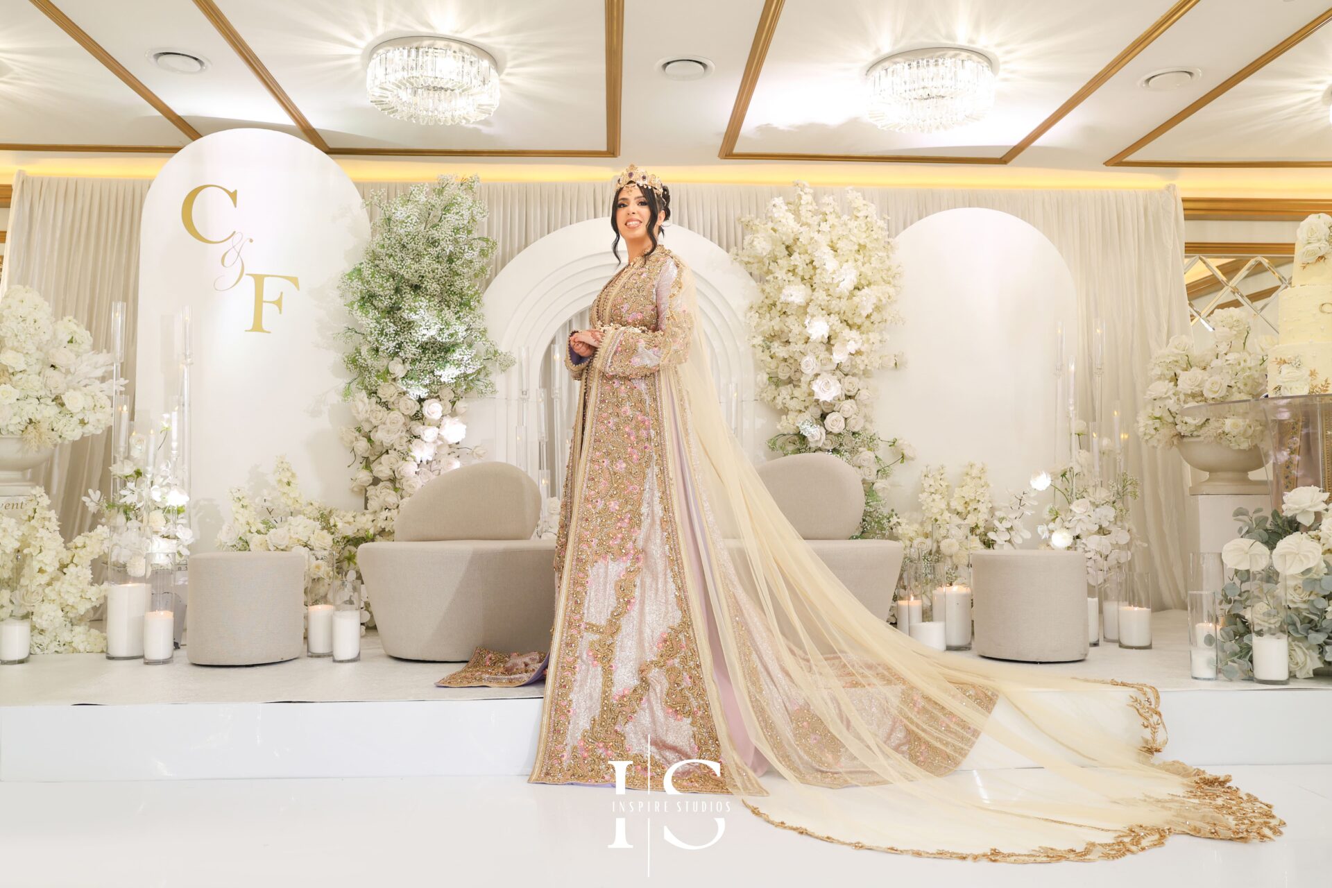 Female photographer capturing Moroccan wedding accessories