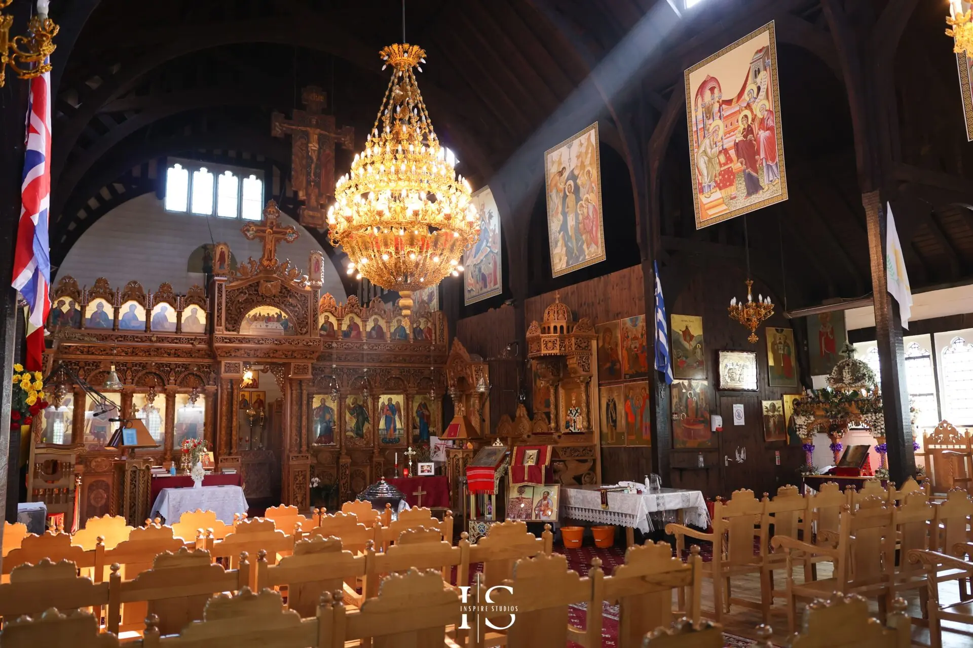 Professional christening photographer in London capturing baptism moments