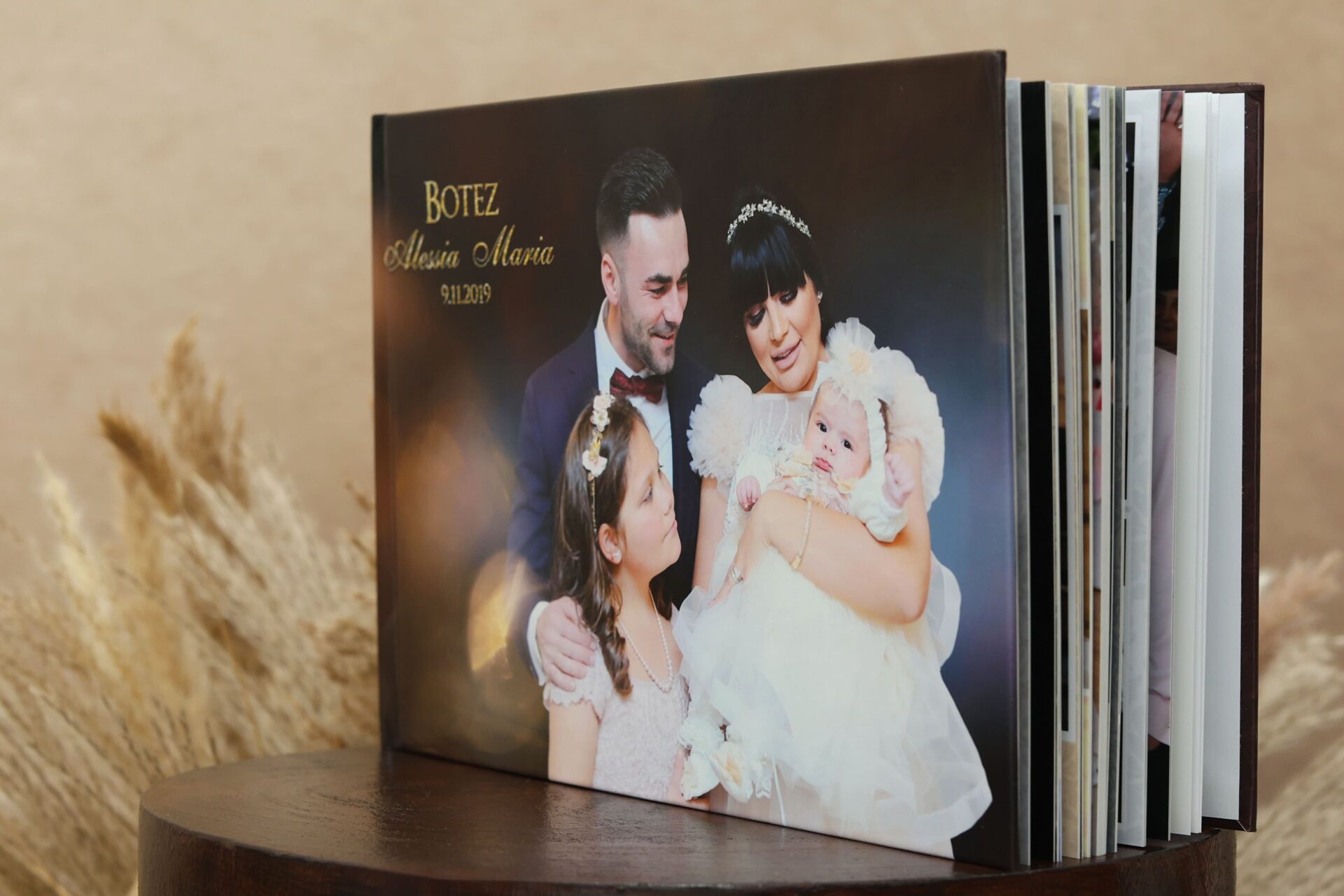 London christening photo album filled with candid and heartfelt family moments