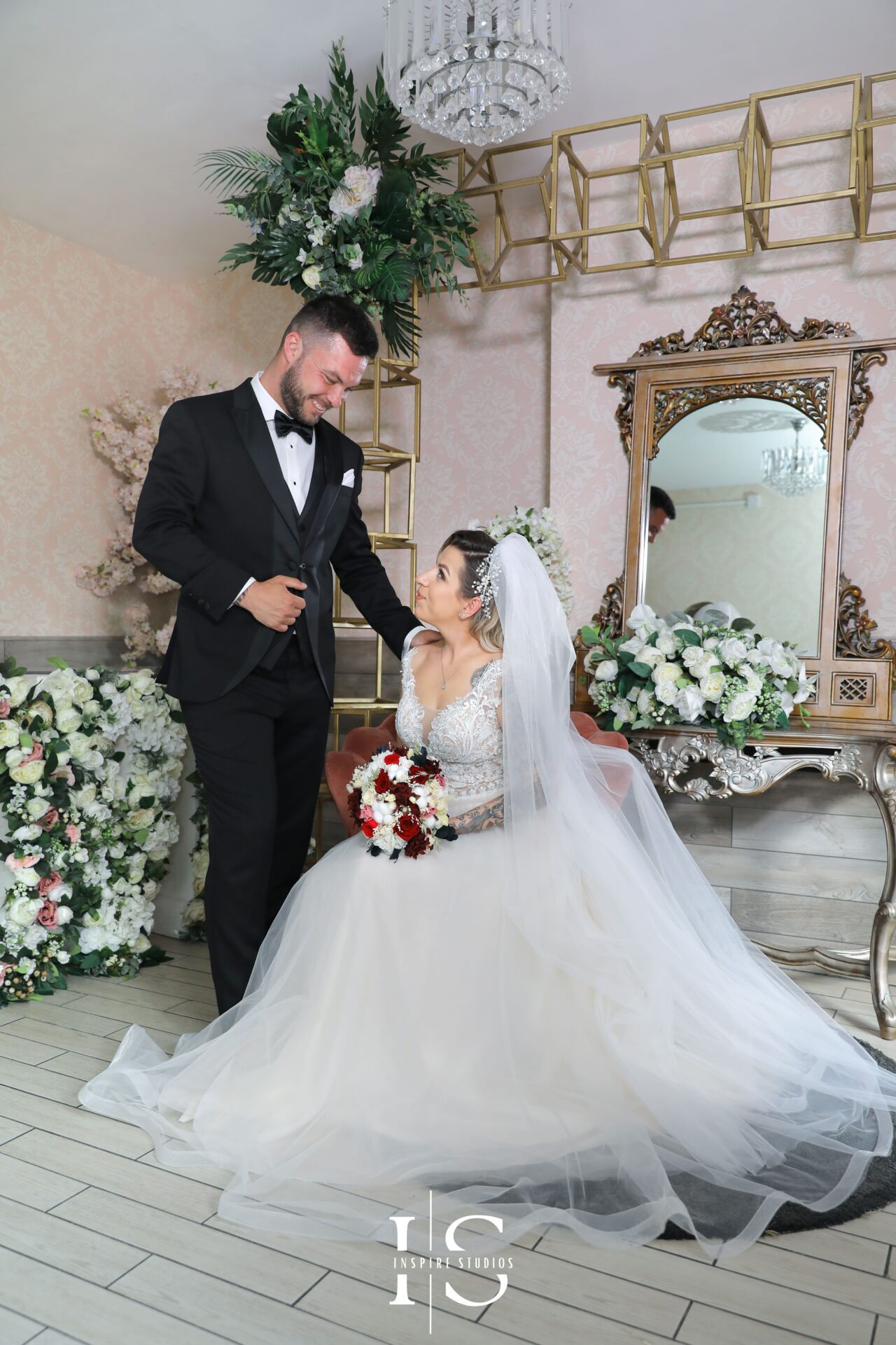 Bride getting ready captured by woman photographer