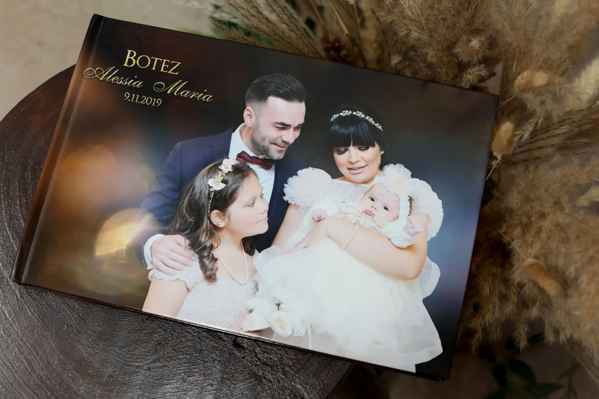 Custom photo album showcasing professional event photography highlights