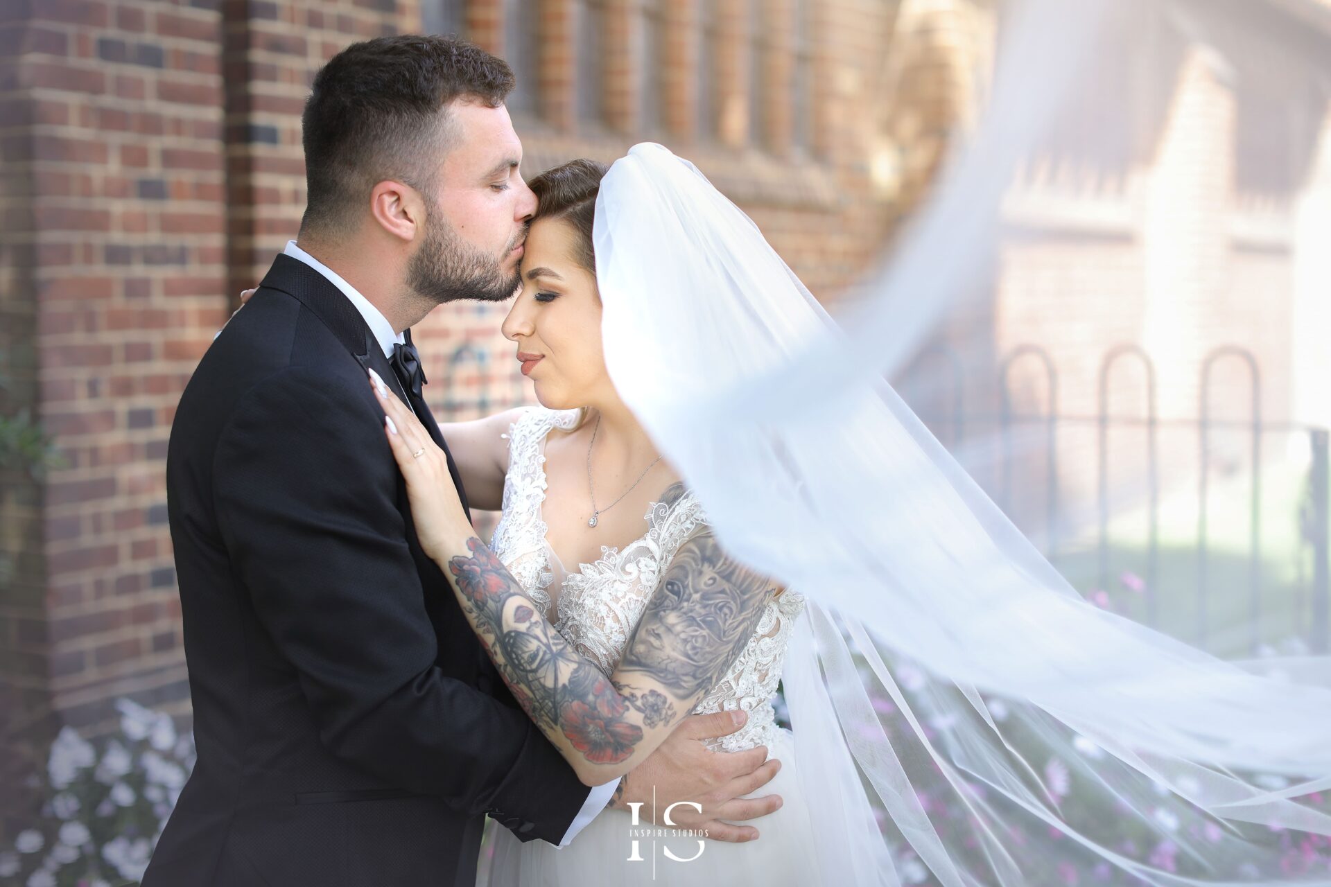 Couple during golden hour in London