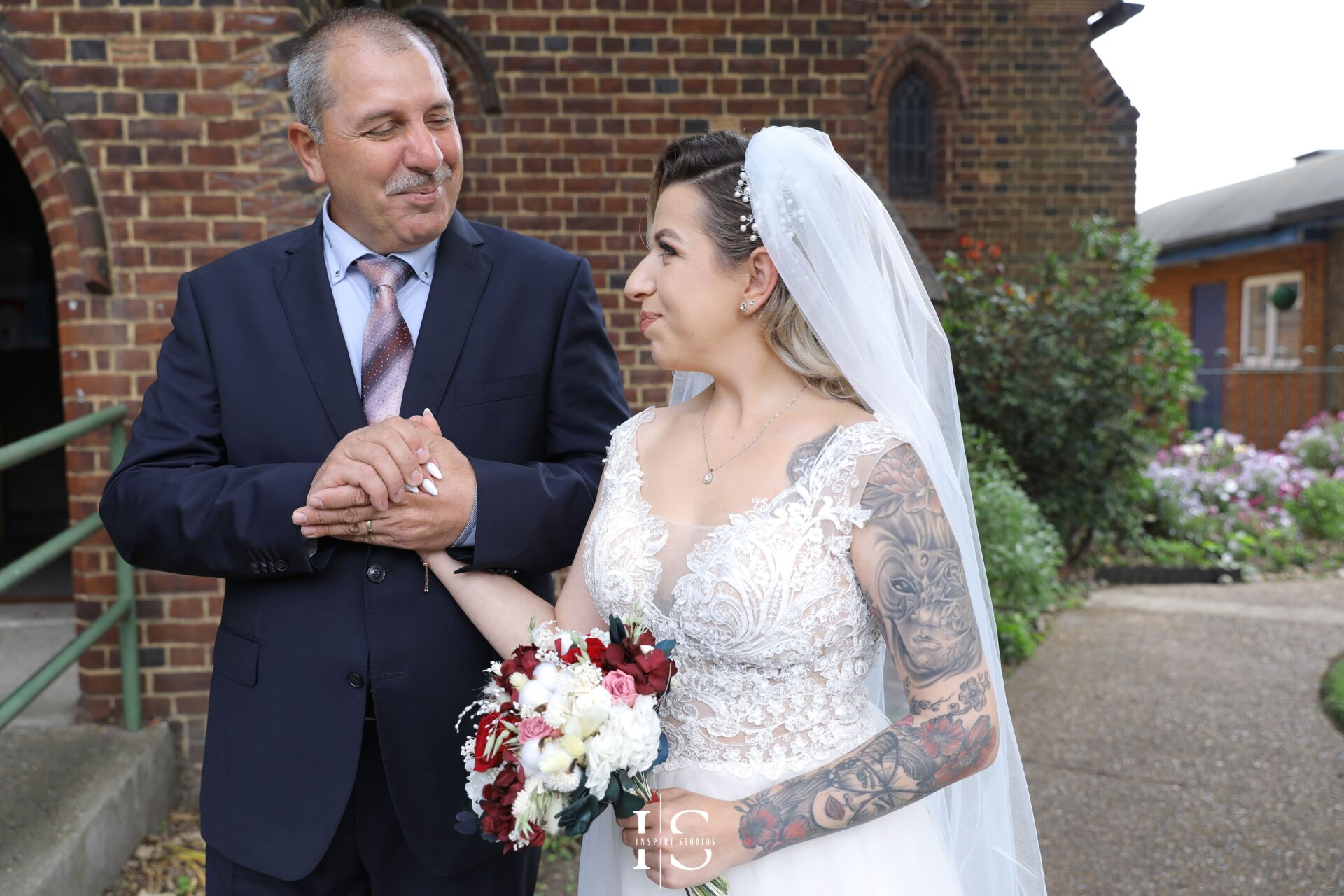 Bride’s moment alone, London wedding
