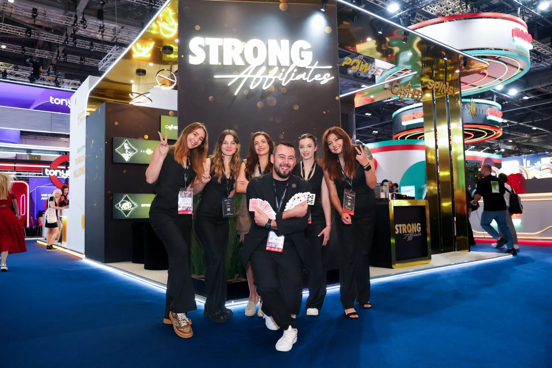 Exhibitor stand photographer capturing displays at IGB Excel London 2025