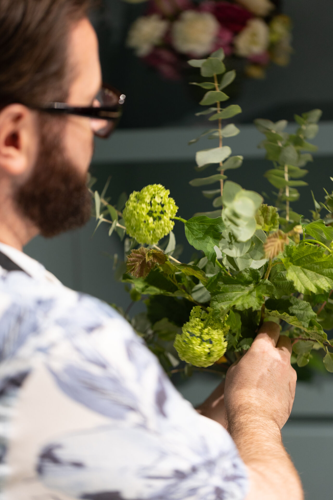 Luxury flower masterclass at Neill Strain Floral Couture, London.