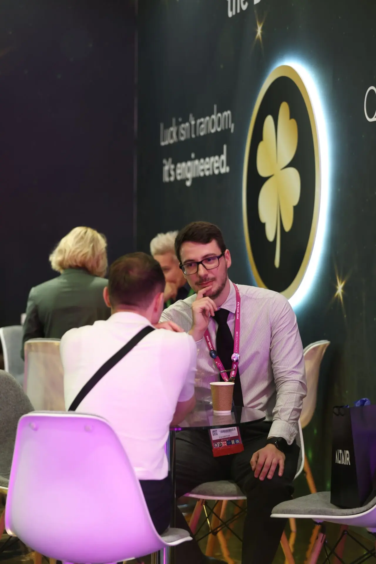 Photographer for corporate event at Excel London capturing high-impact images of conference activities and exhibitors.
