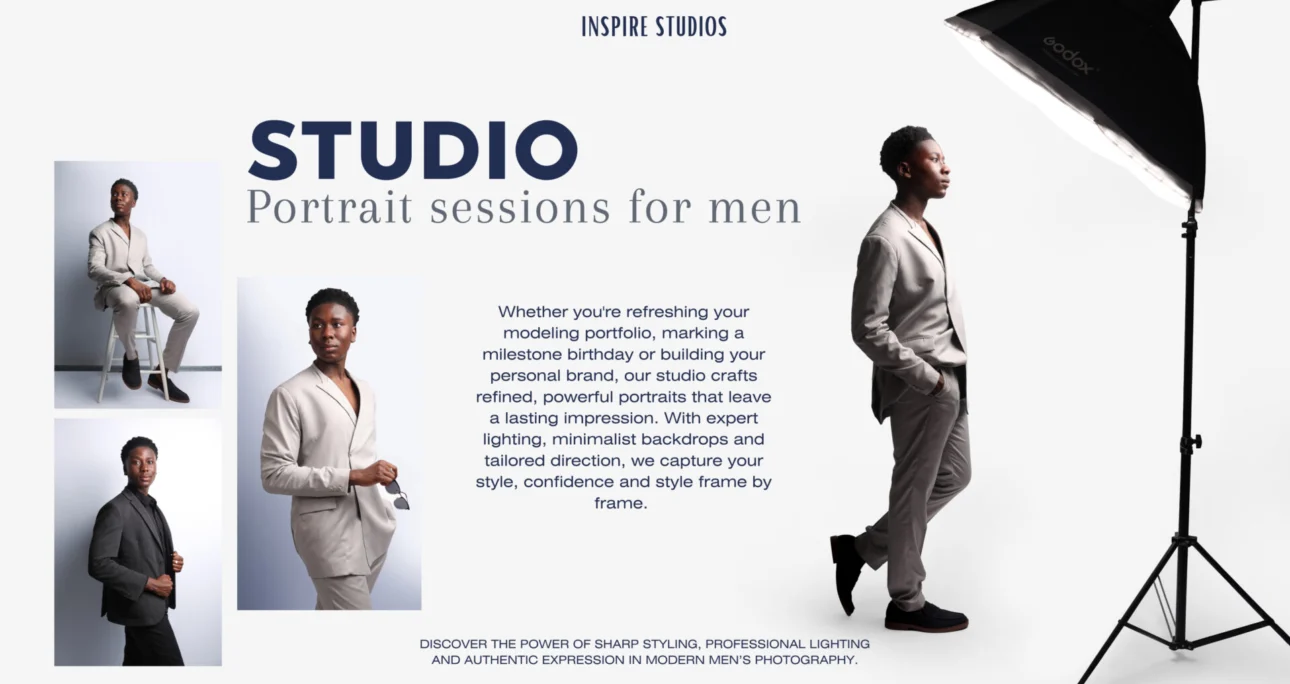 Studio Portrait Session for Men