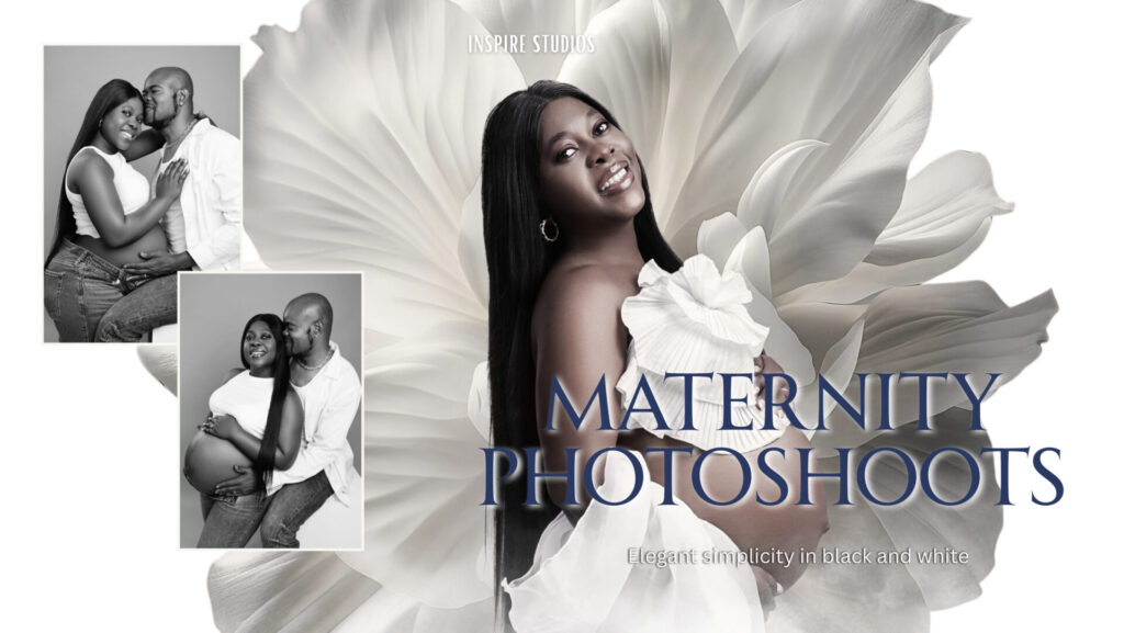Elegant Maternity in Black and White