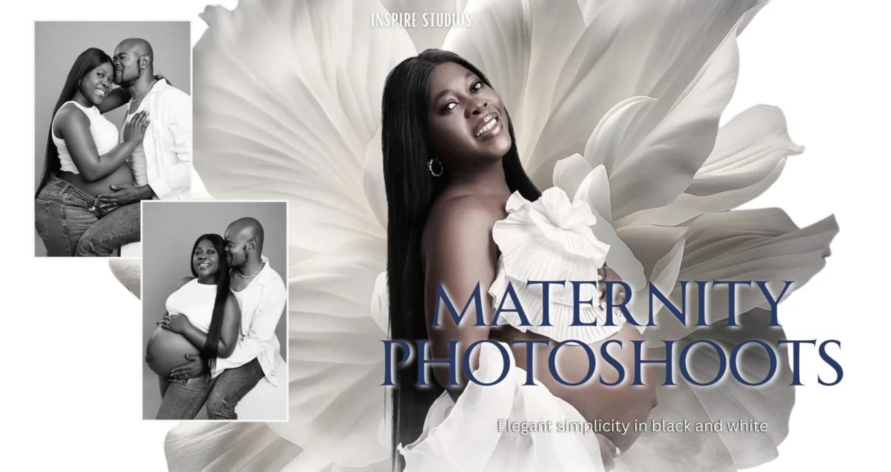 Elegant Maternity in Black and White