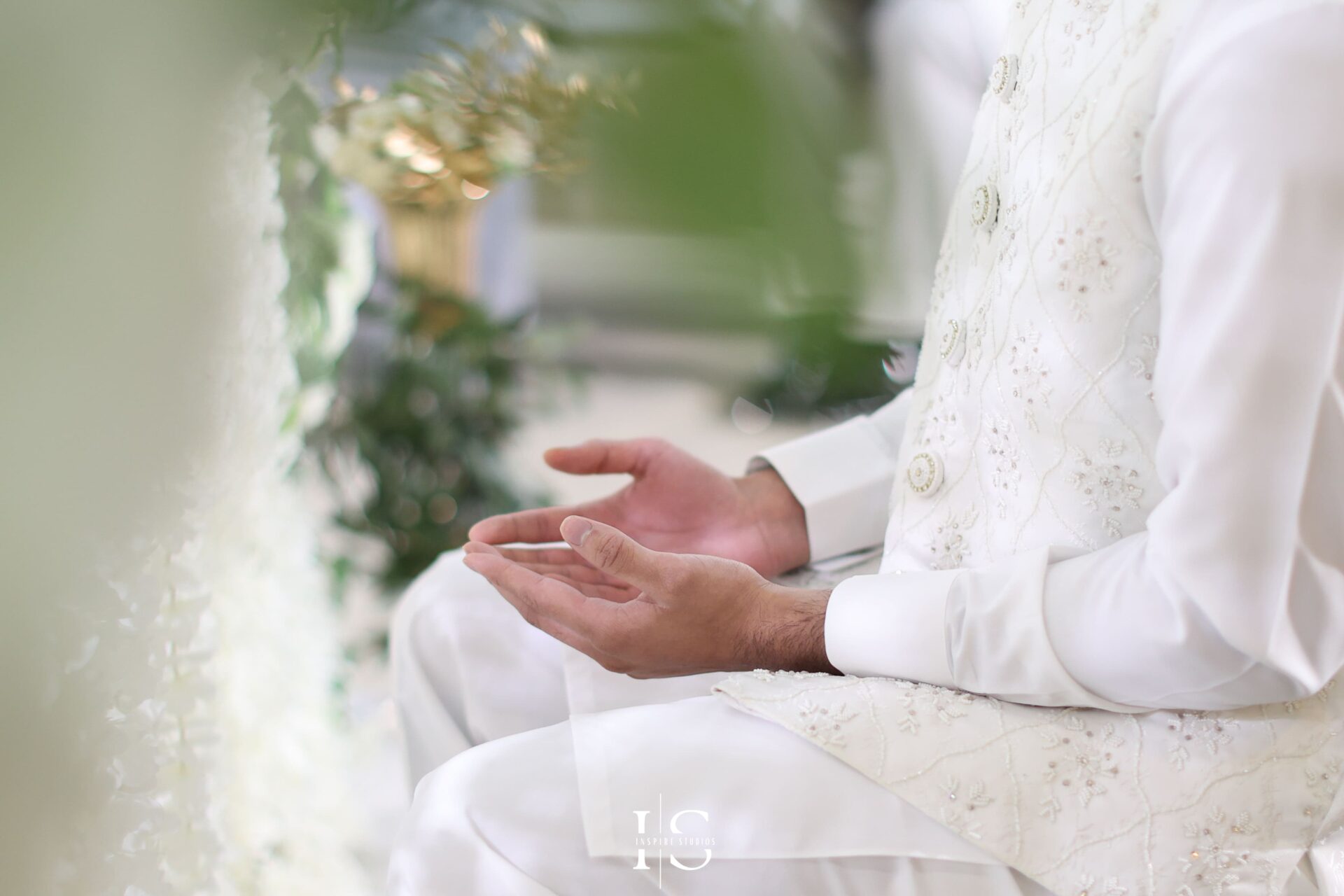 Detailed Nikkah close-ups by female Muslim wedding photographer London