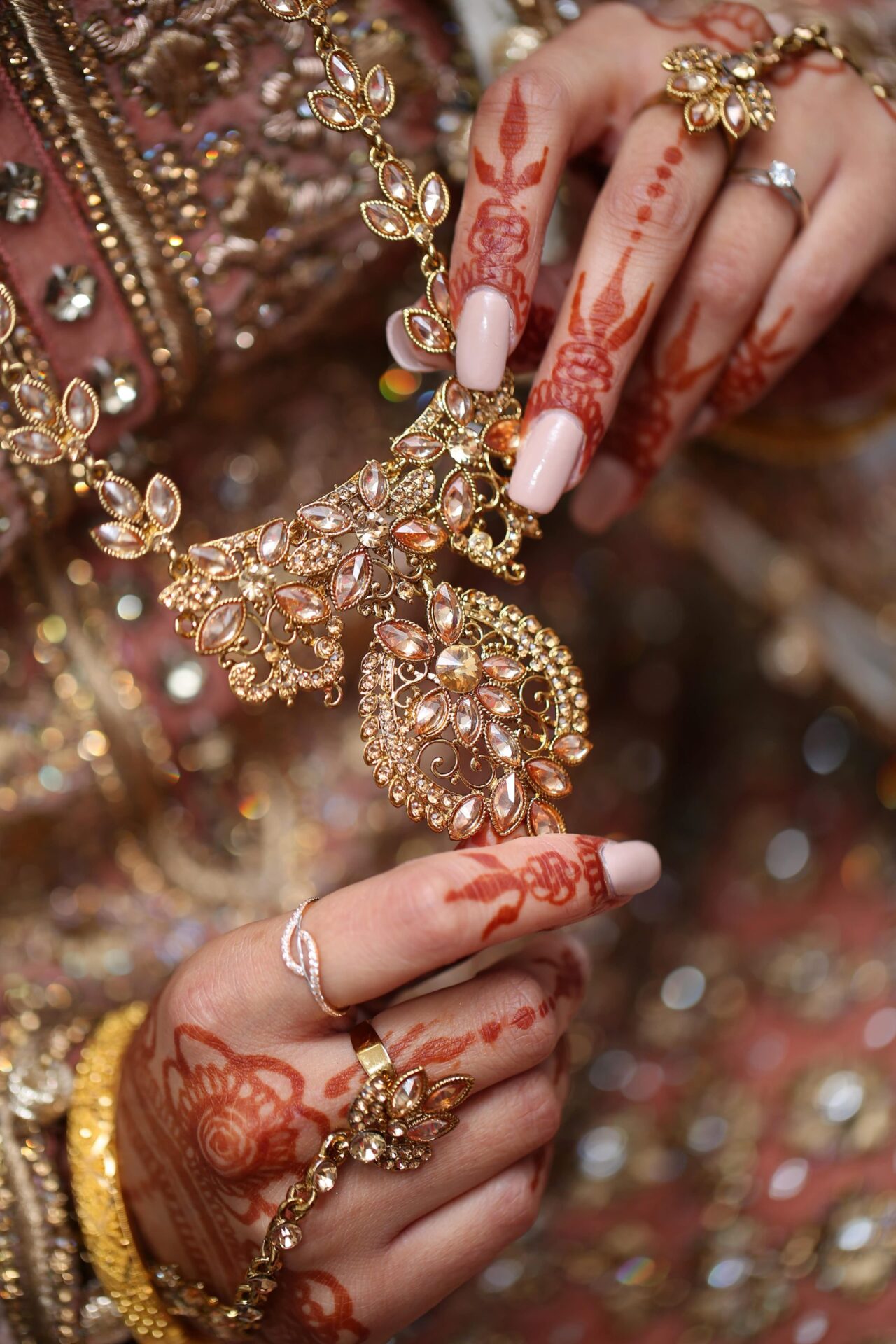 Female photographer capturing bridal getting ready moments