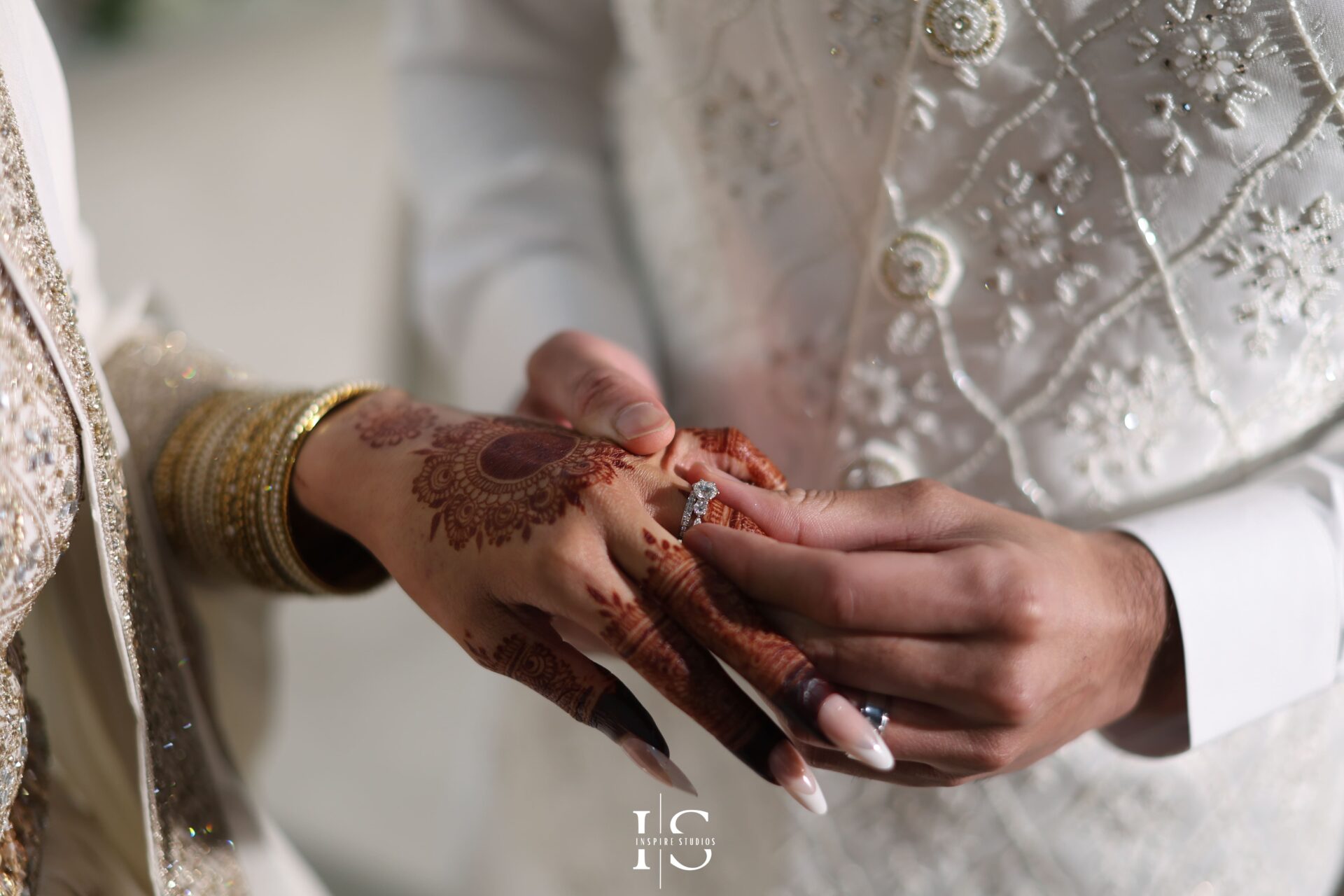 Muslim couple ring exchange – female wedding photographer London