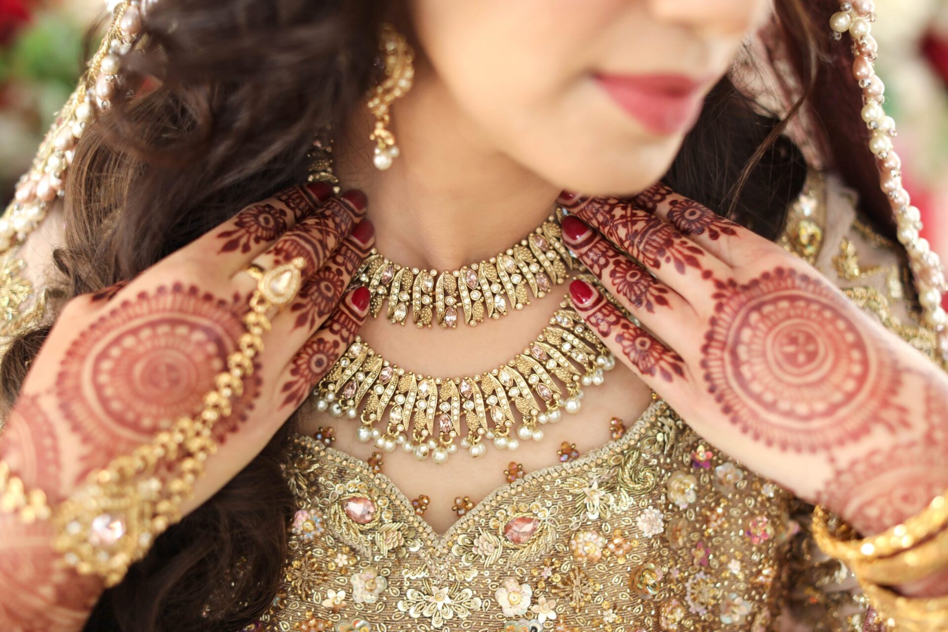 Bride getting ready before wedding, captured by female photographer