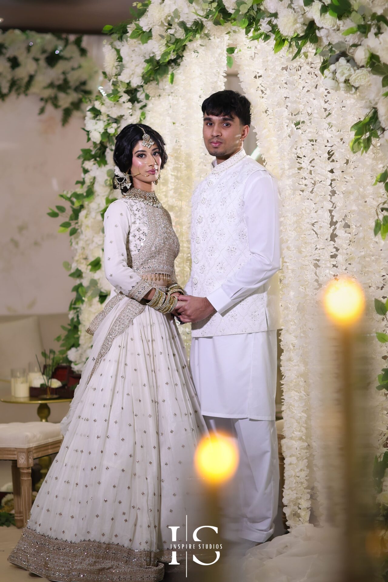 Muslim wedding couple portrait – Nikkah photographer UK