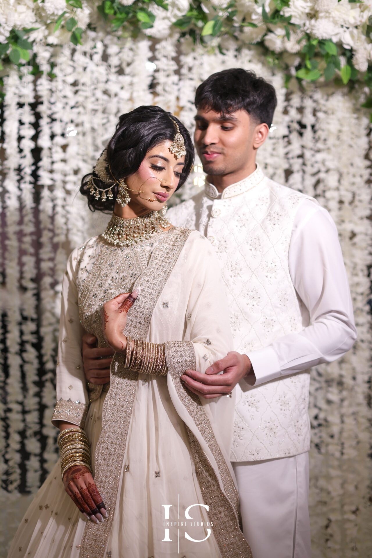 Nikkah couple portrait – Muslim wedding photographer UK