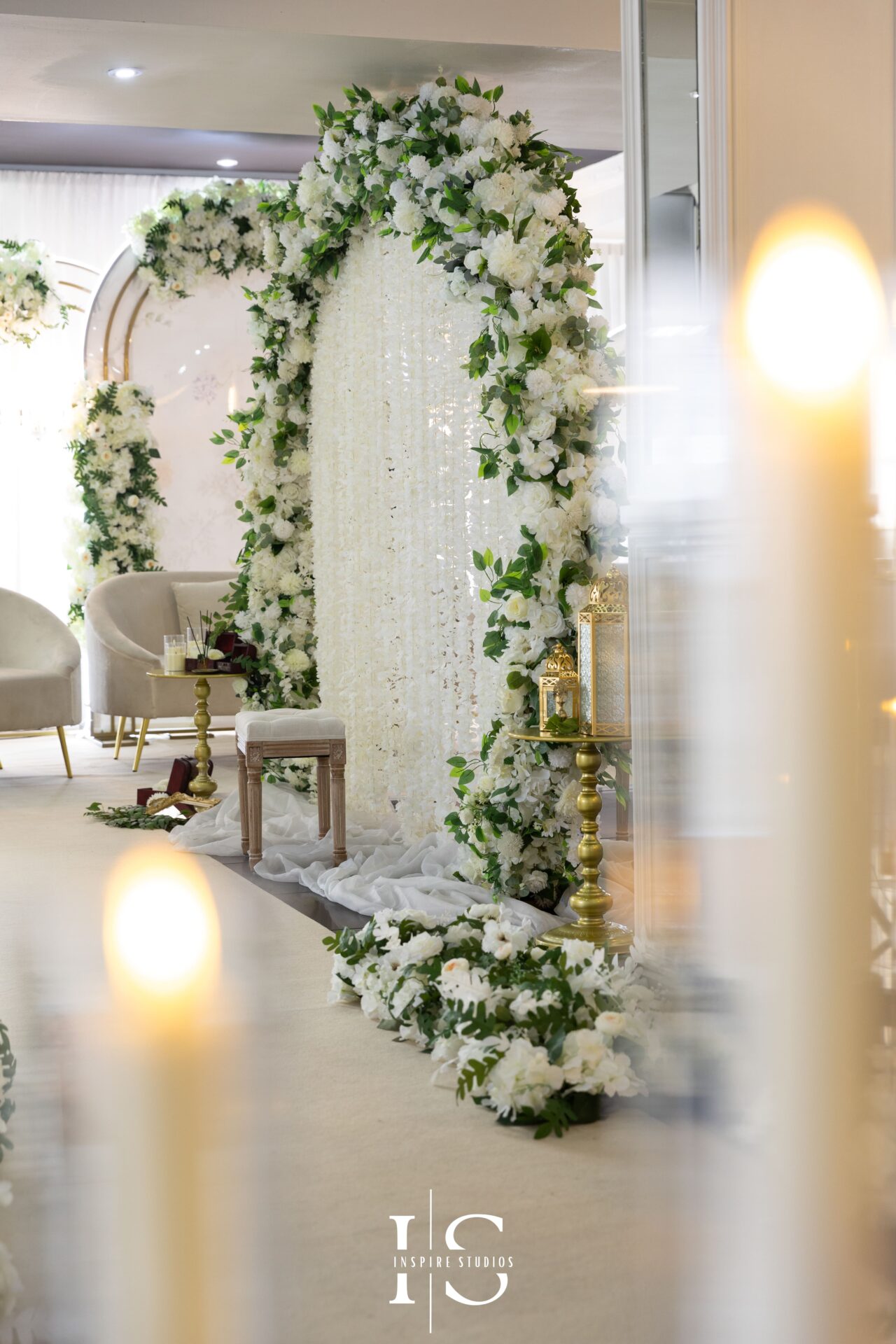 Muslim wedding stage decor – Ilford Nikkah photography