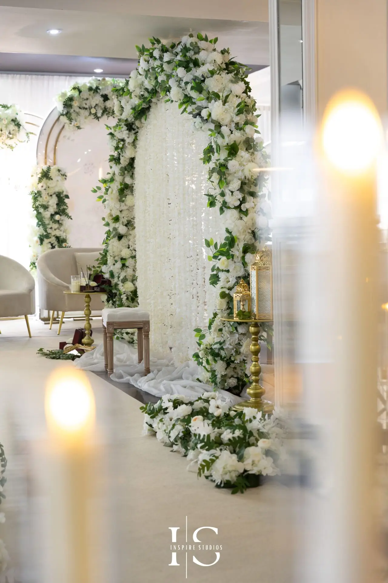 Muslim wedding stage decor – Ilford Nikkah photography