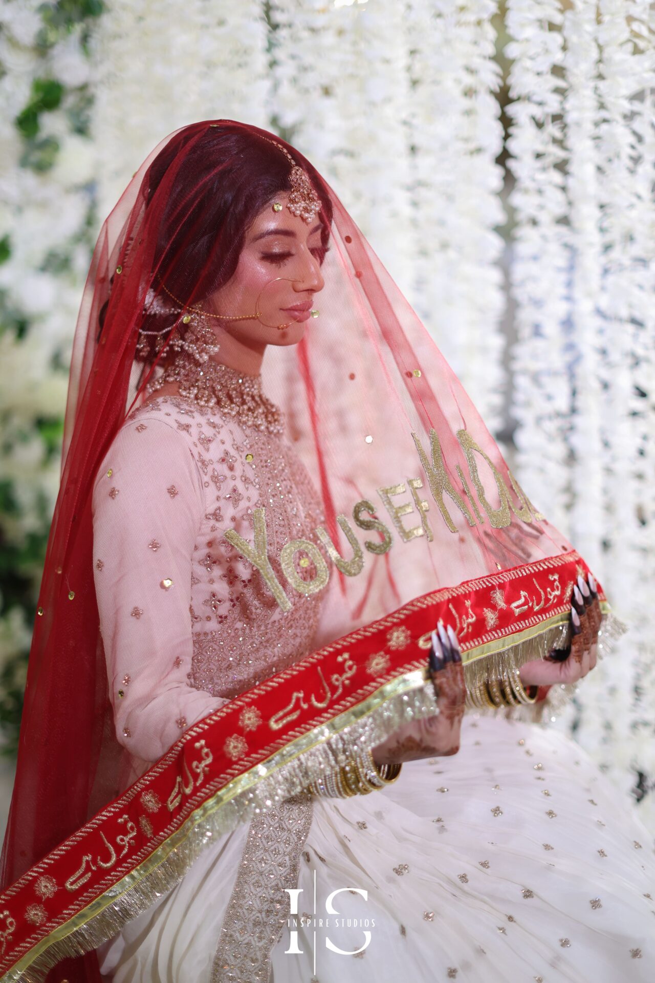 Nikkah bride close-up – female Muslim wedding photographer