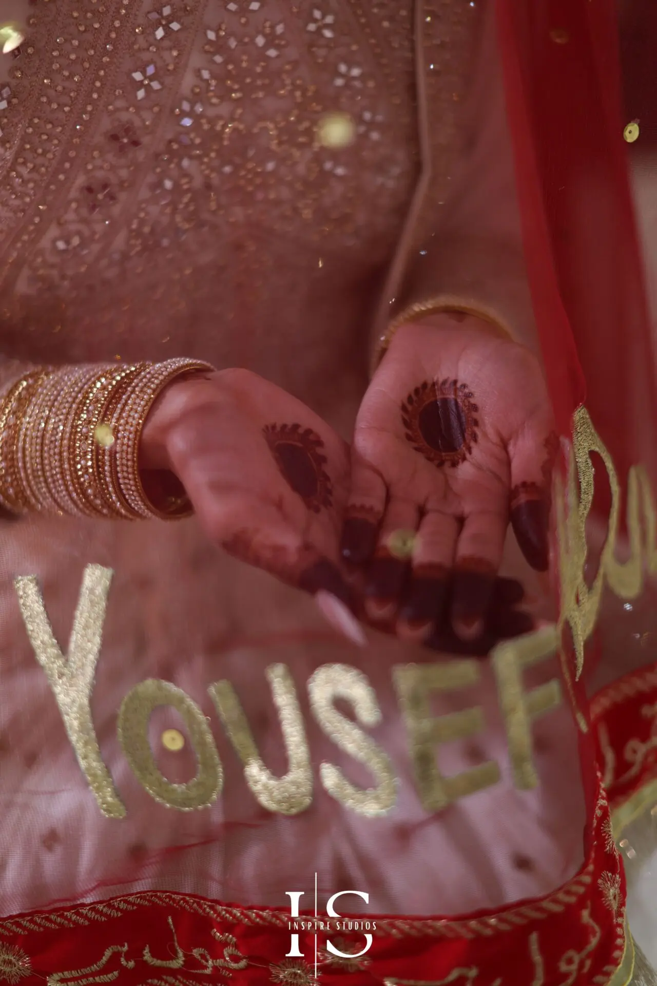 Bride’s henna designs captured during Nikkah wedding in London