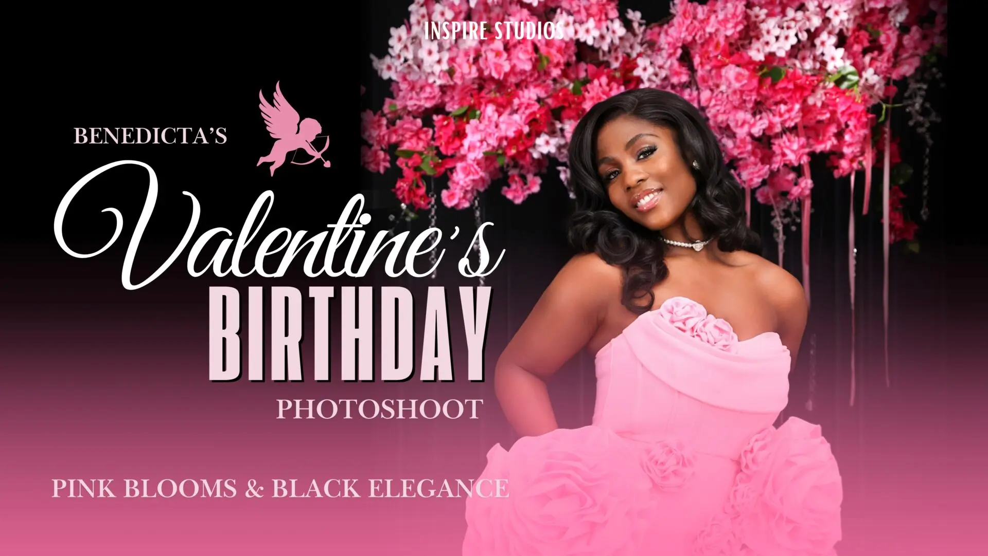 Valentine’s themed birthday photoshoot for girls in a London photography studio