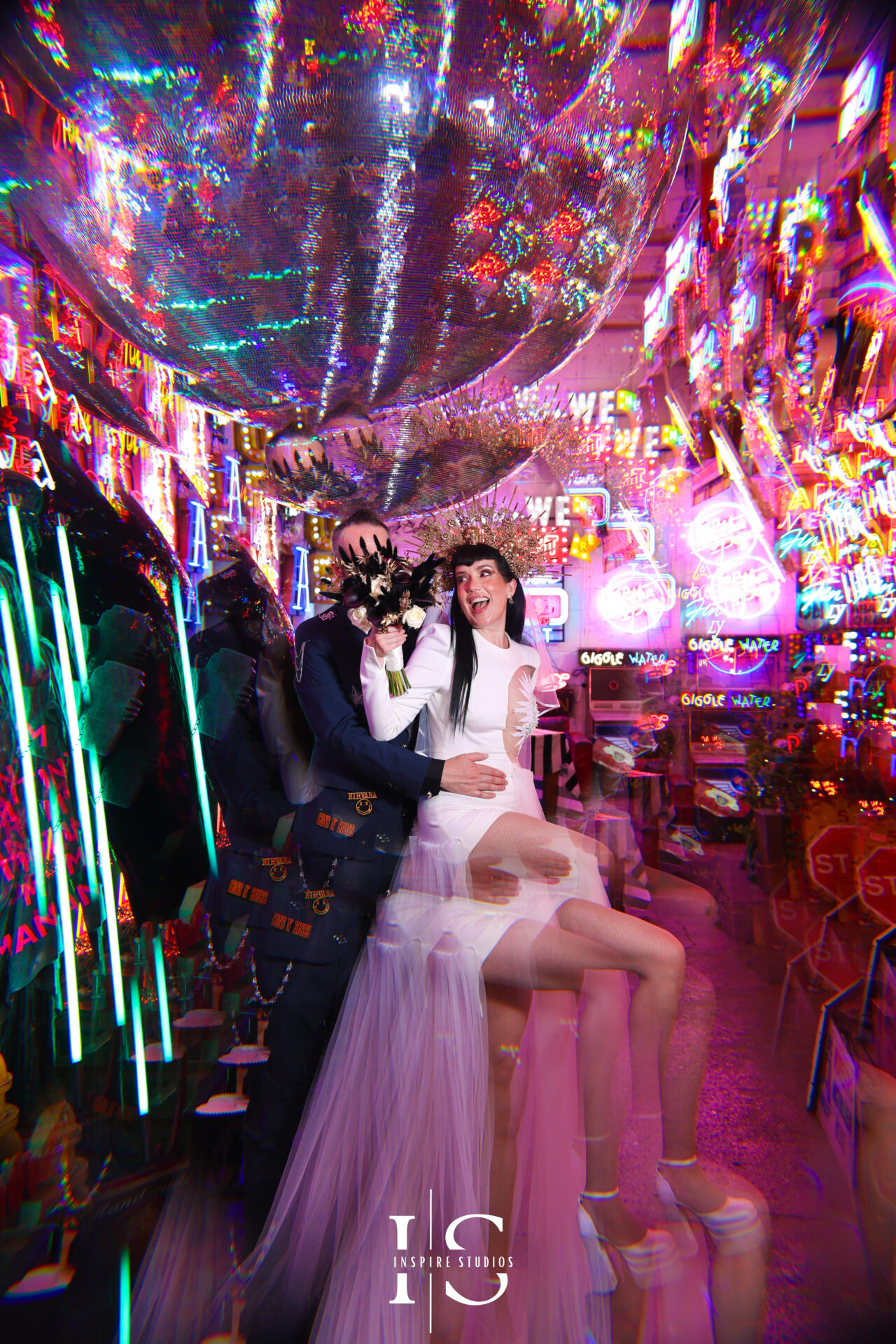 Kaleidoscope wedding photography by Inspire Studios showcasing unique bridal portraits