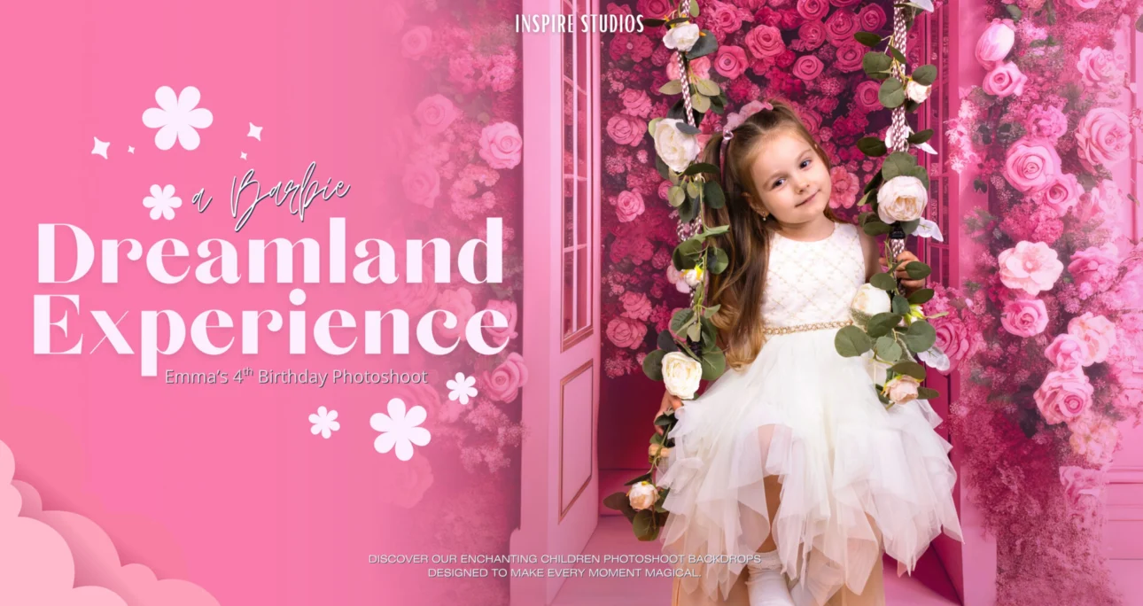 Emma’s 4th Birthday Photoshoot: A Barbie Dreamland Experience