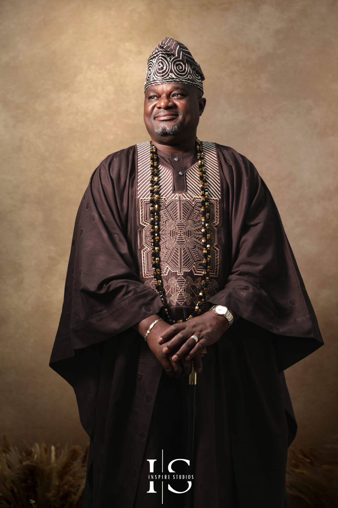 African heritage family portrait emphasizing tradition and togetherness