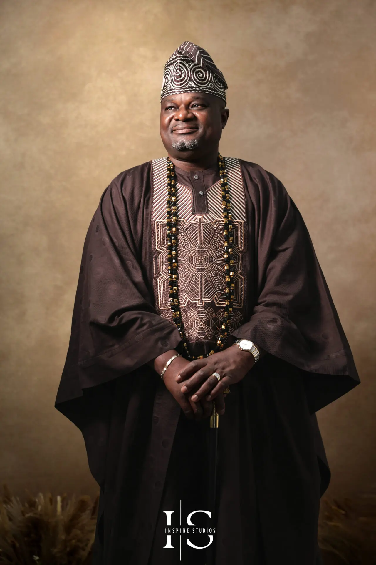 African heritage family portrait emphasizing tradition and togetherness