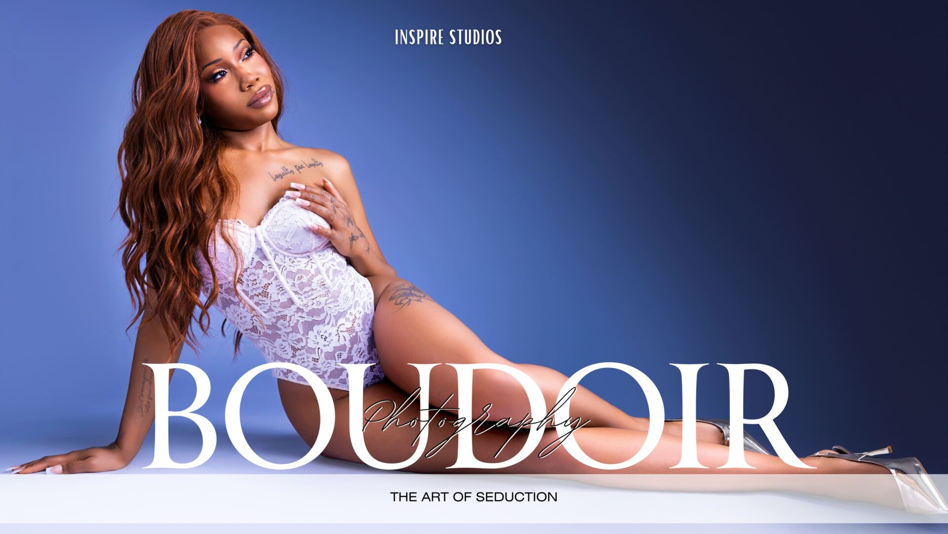 Elegant boudoir portrait with soft lighting