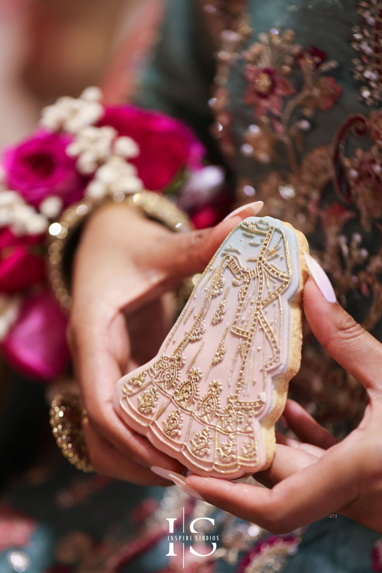 Close-up Mehndi wedding photography in London.